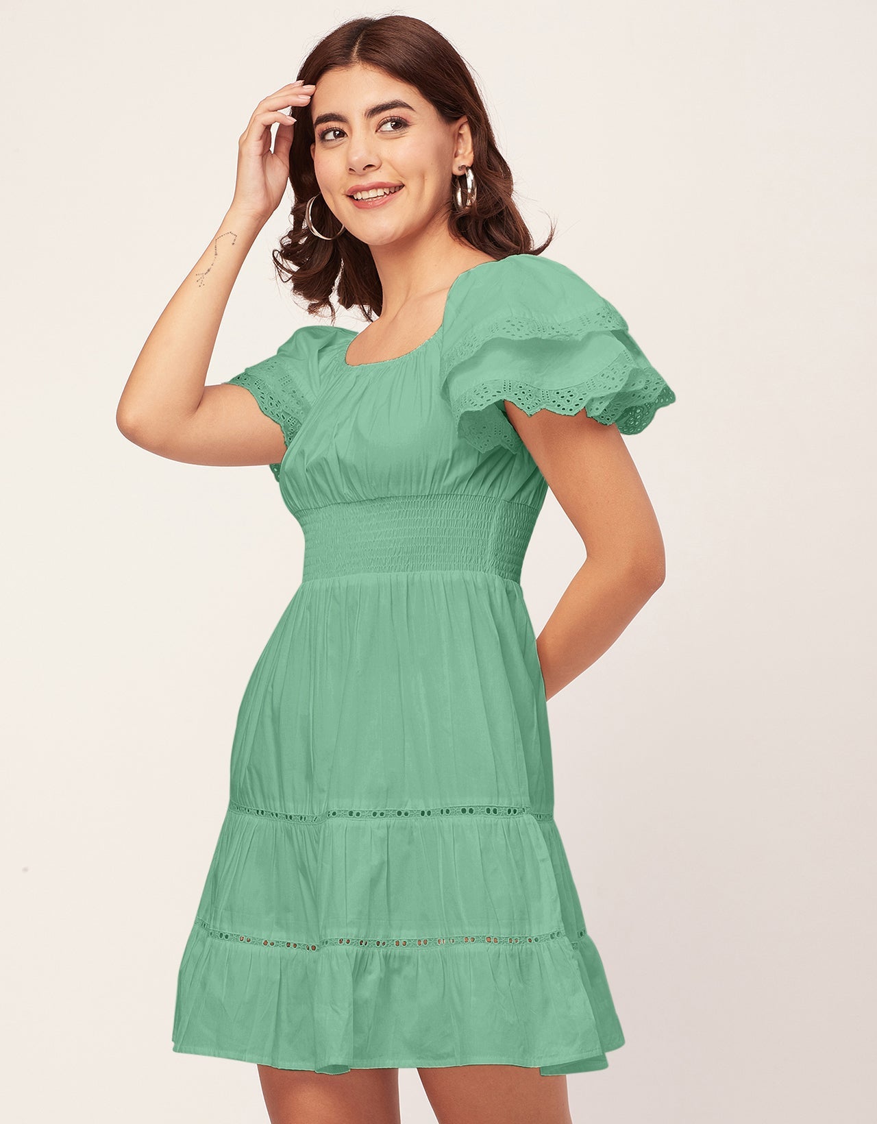 Chic Cotton Tiered Dress