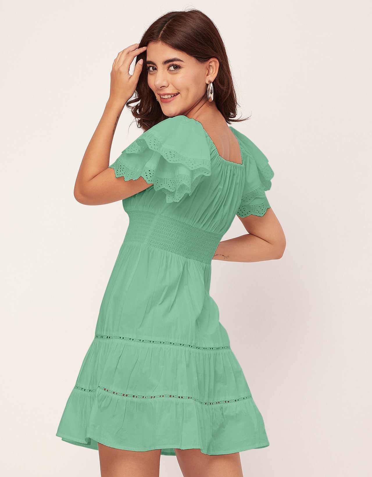 Chic Cotton Tiered Dress