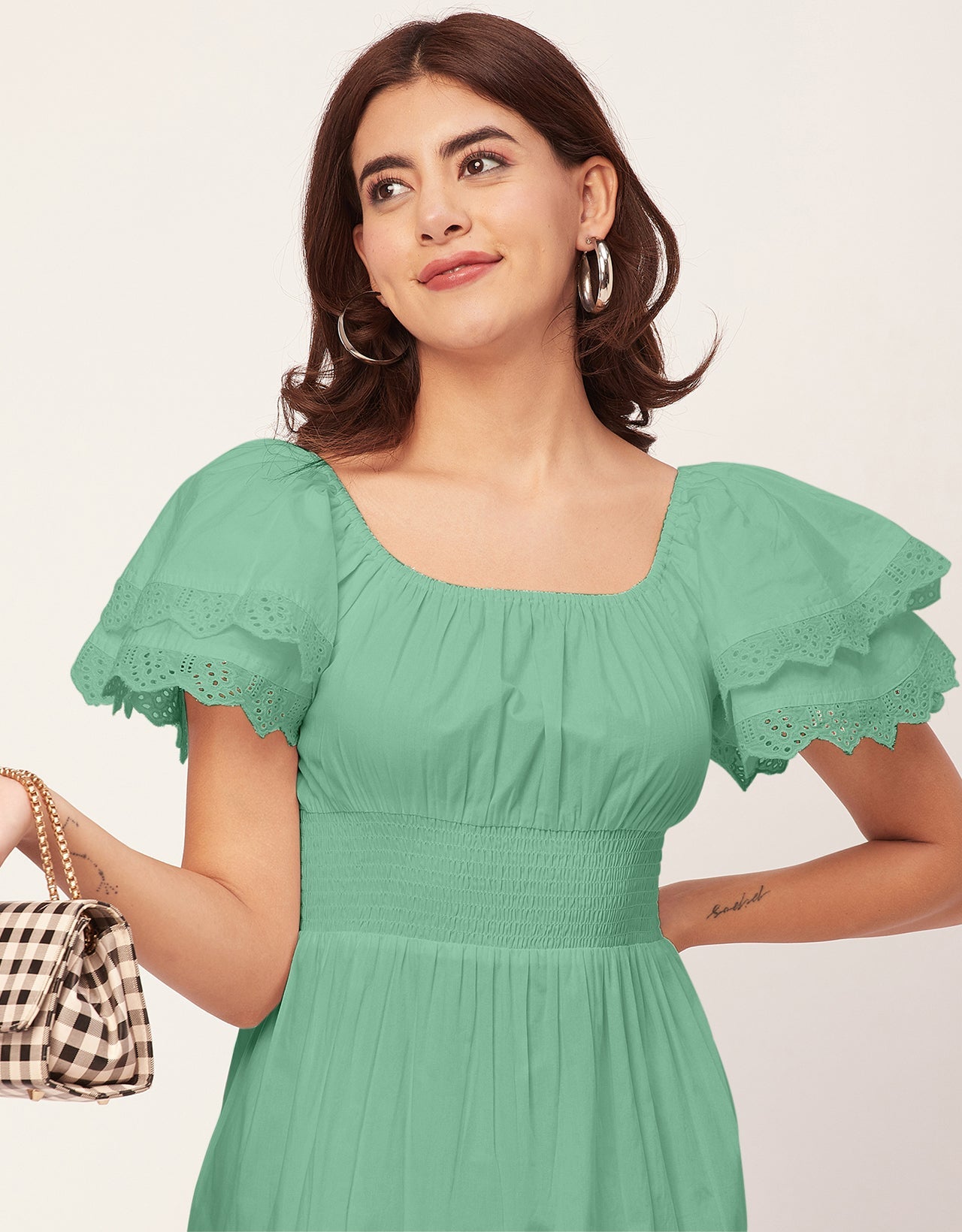 Chic Cotton Tiered Dress