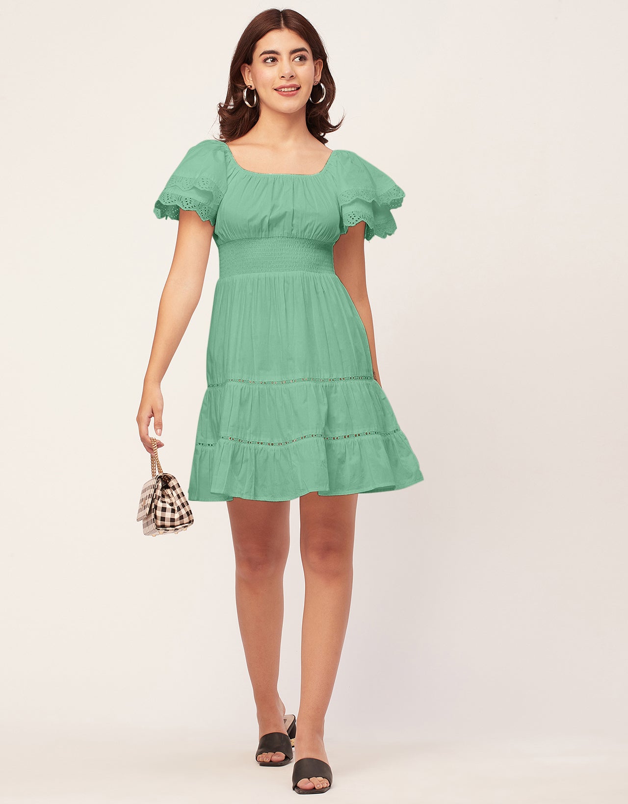 Chic Cotton Tiered Dress
