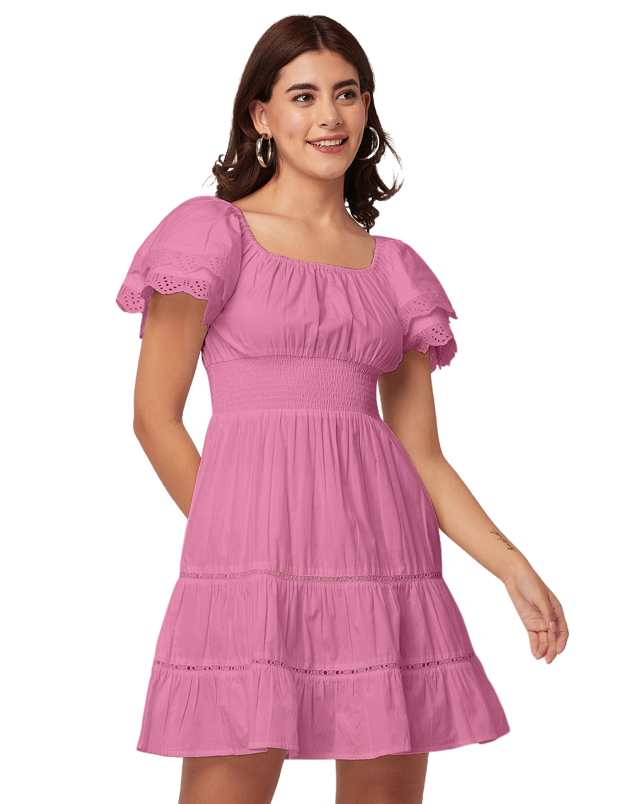Chic Cotton Tiered Dress