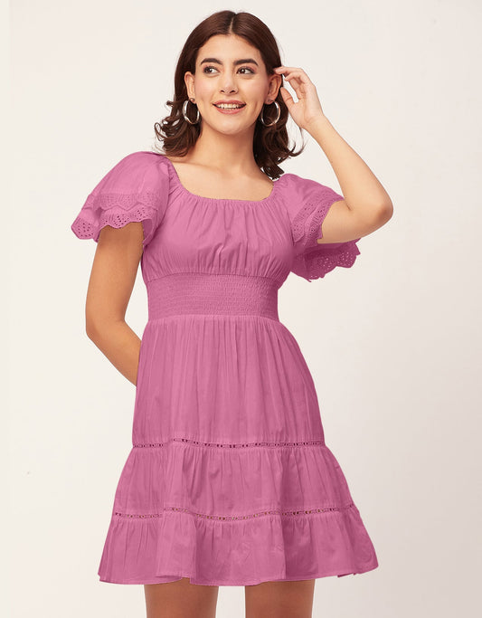 Chic Cotton Tiered Dress