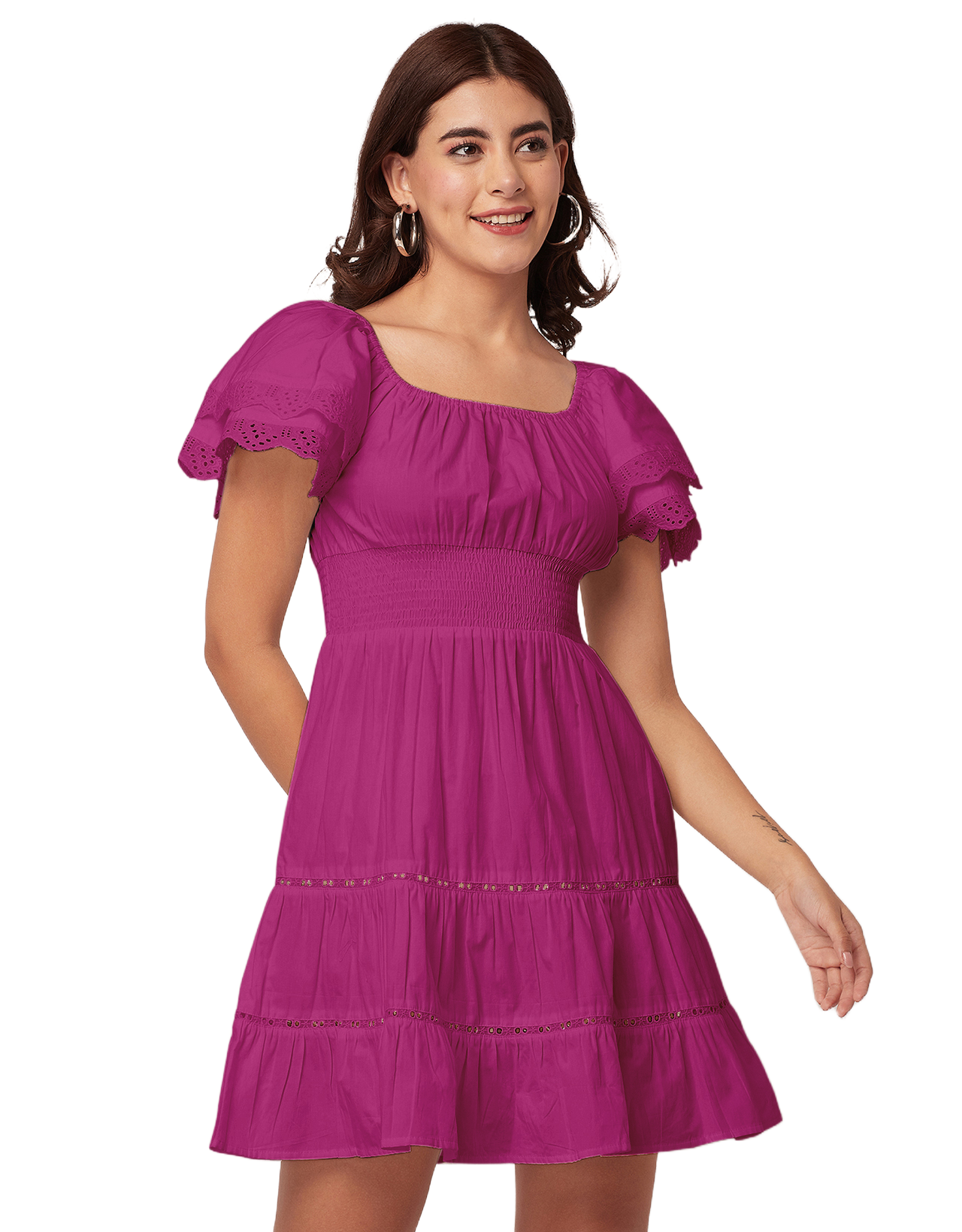 Chic Cotton Tiered Dress