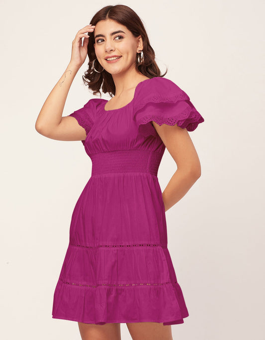 Chic Cotton Tiered Dress