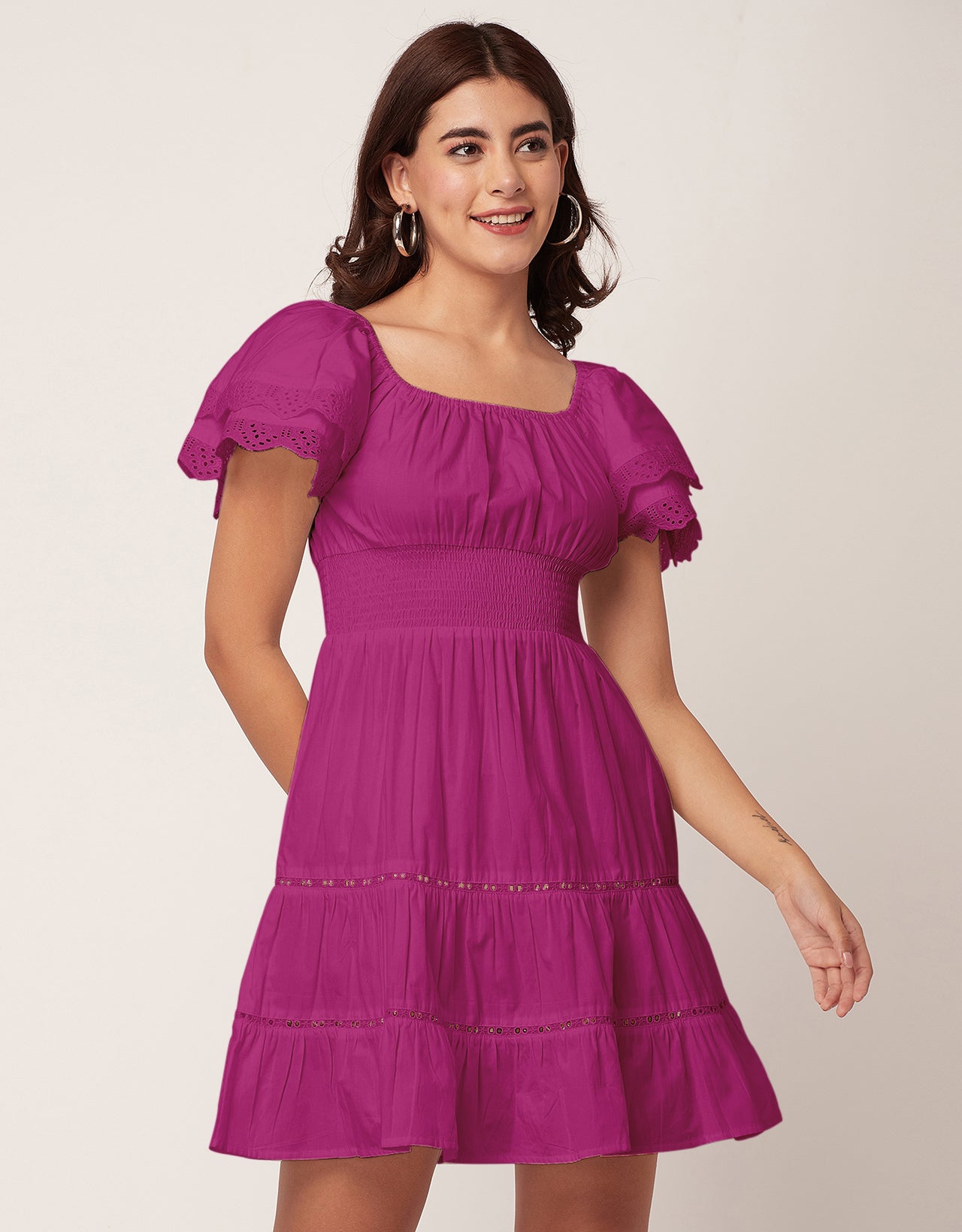 Chic Cotton Tiered Dress