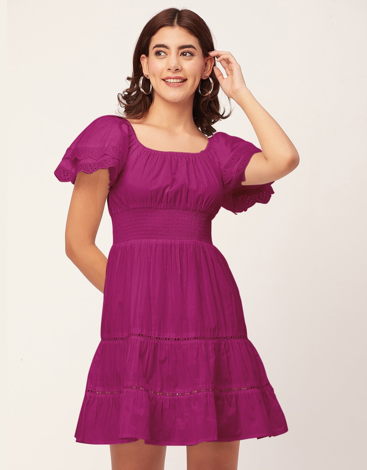 Chic Cotton Tiered Dress