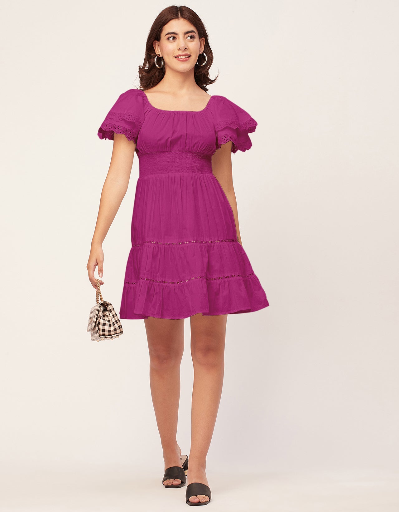 Chic Cotton Tiered Dress