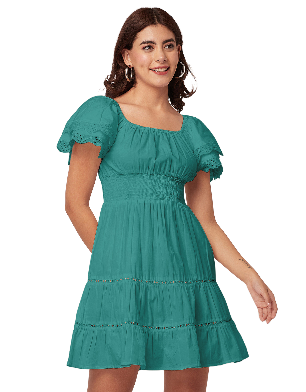 Chic Cotton Tiered Dress