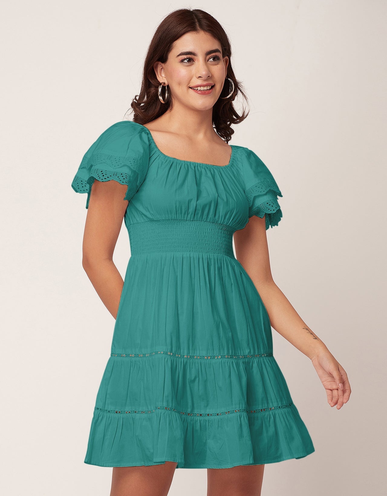 Chic Cotton Tiered Dress