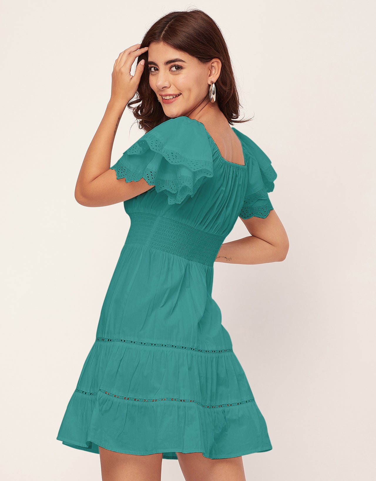 Chic Cotton Tiered Dress