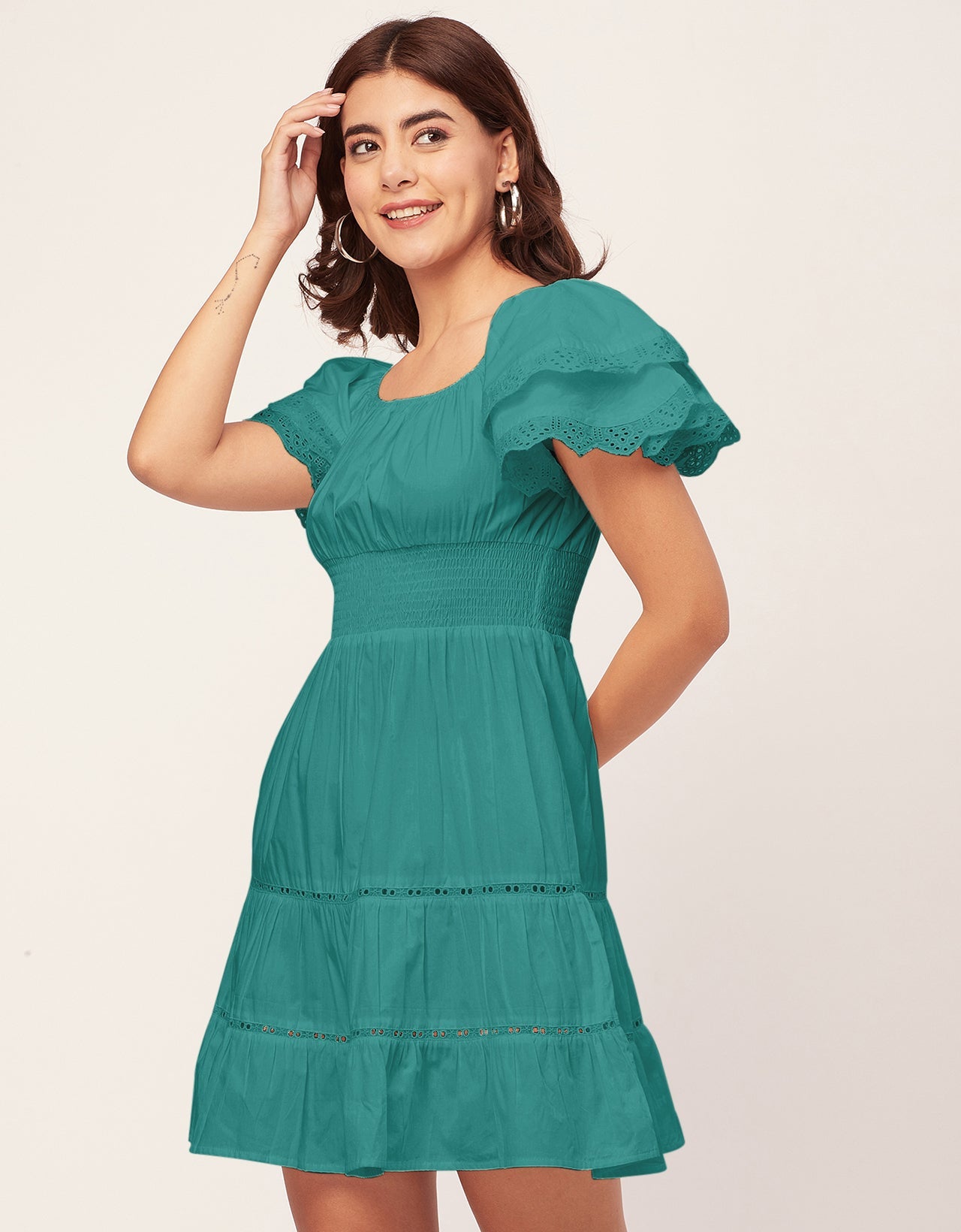 Chic Cotton Tiered Dress