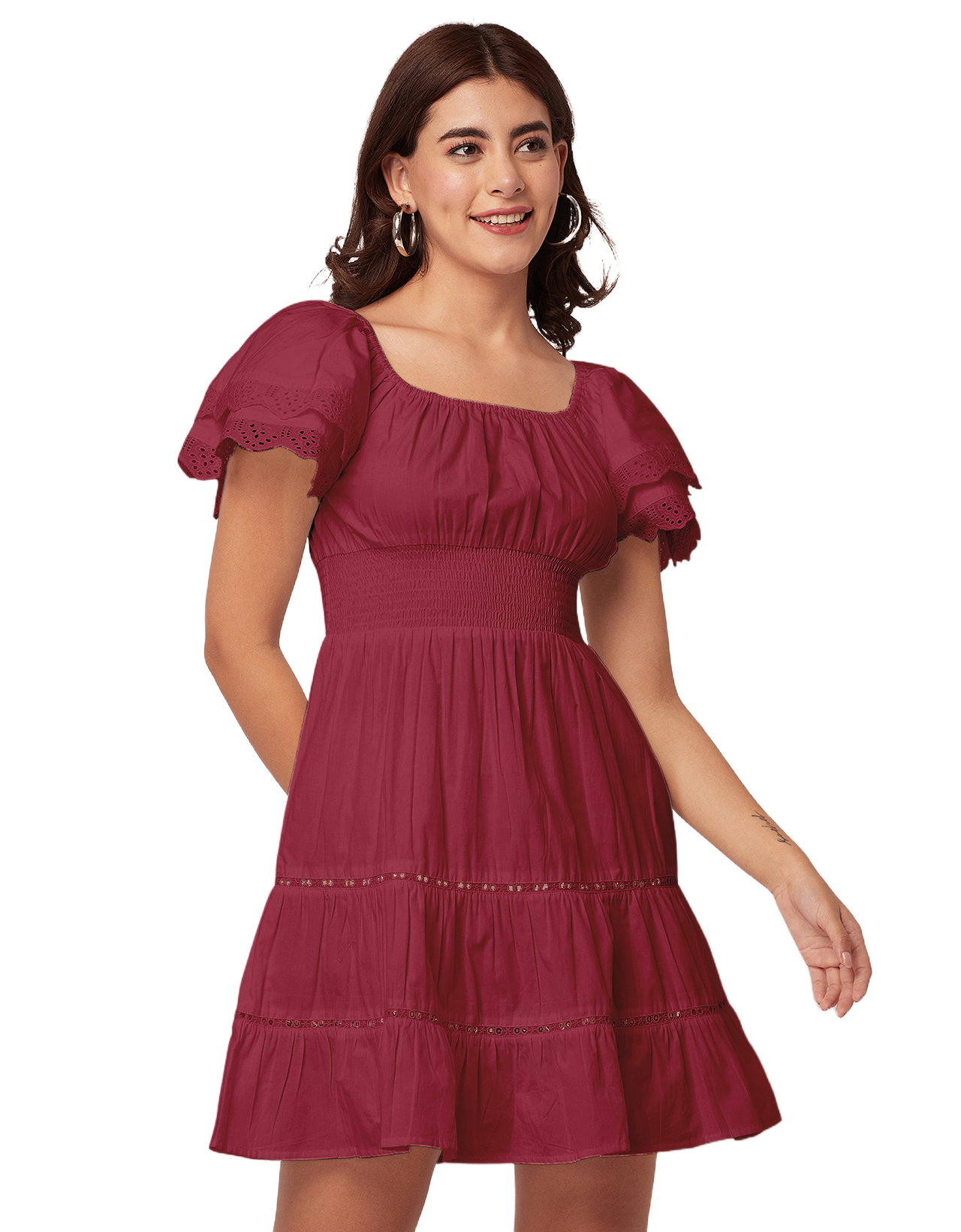 Chic Cotton Tiered Dress