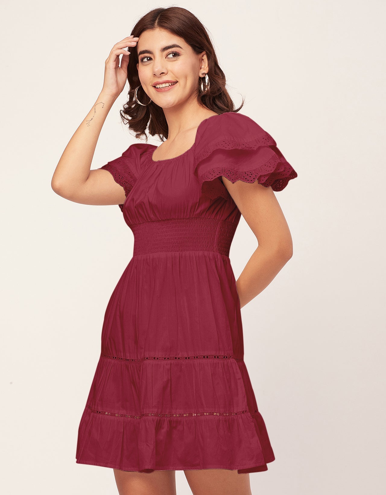 Chic Cotton Tiered Dress