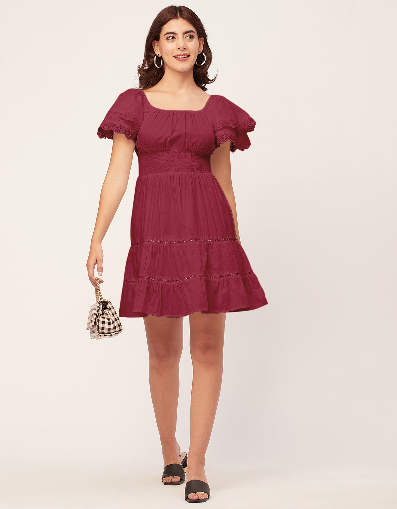 Chic Cotton Tiered Dress