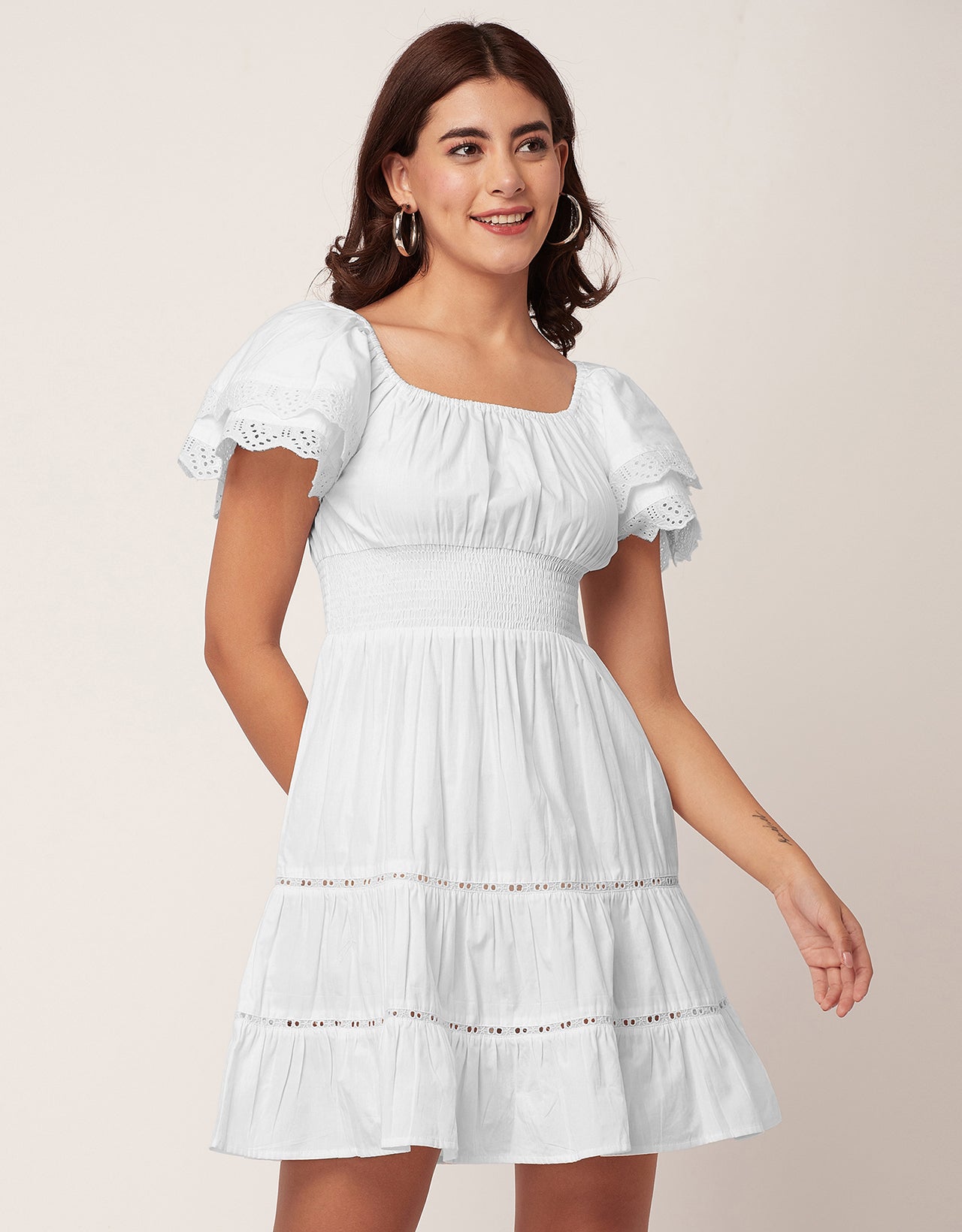 Chic Cotton Tiered Dress