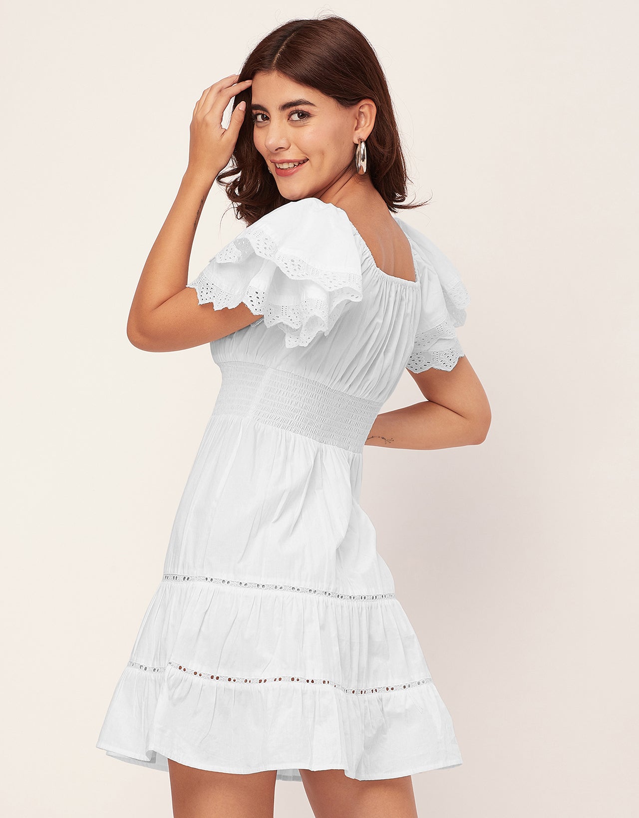 Chic Cotton Tiered Dress