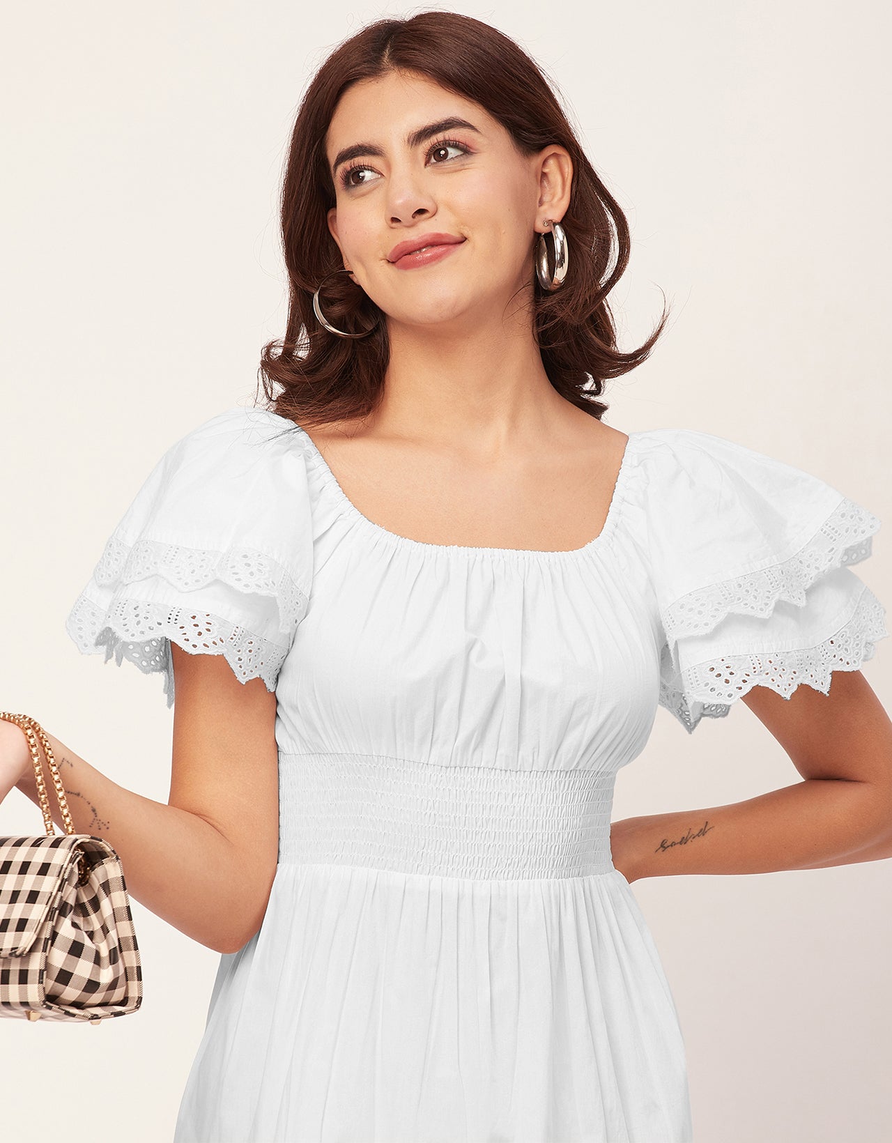 Chic Cotton Tiered Dress