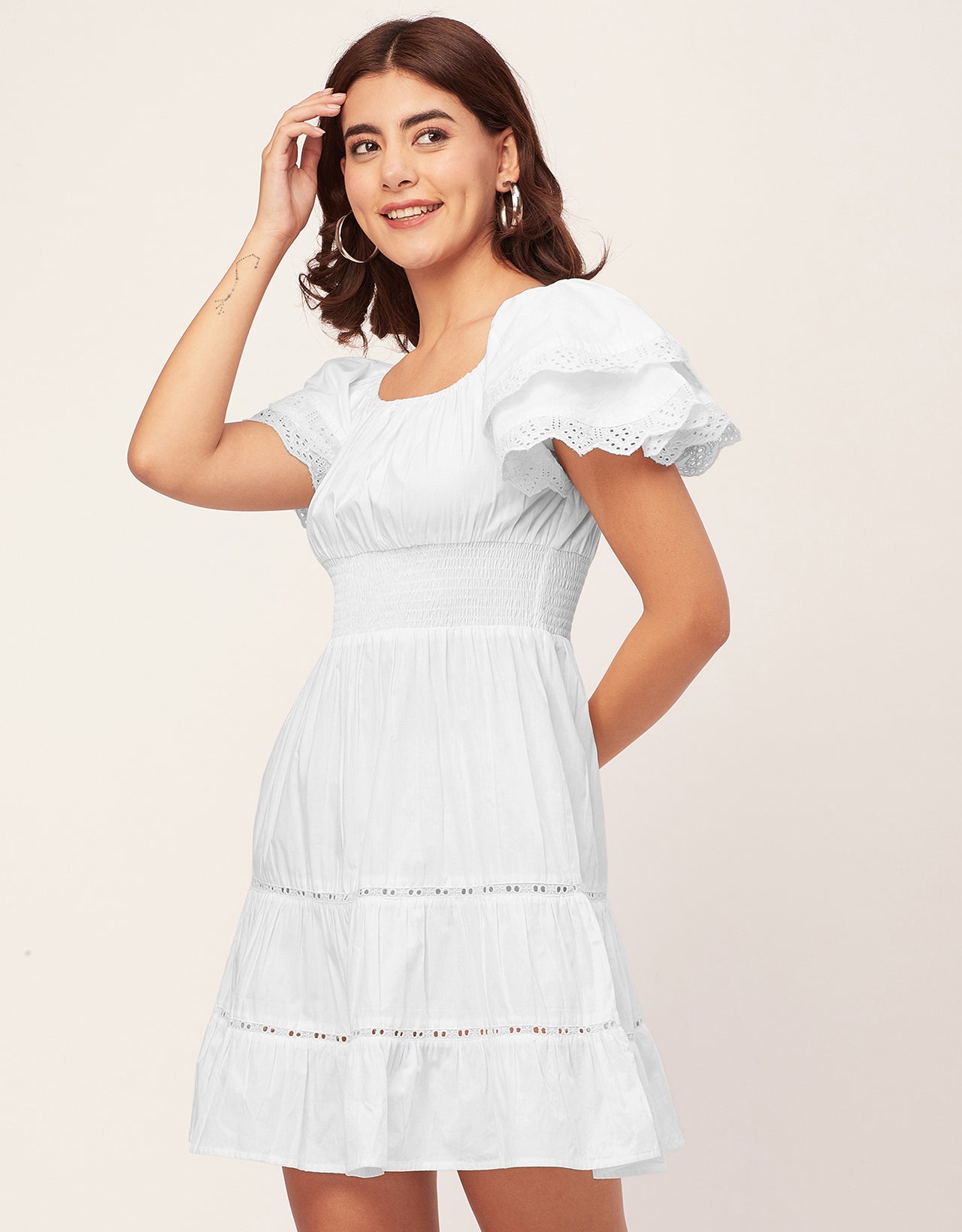 Chic Cotton Tiered Dress