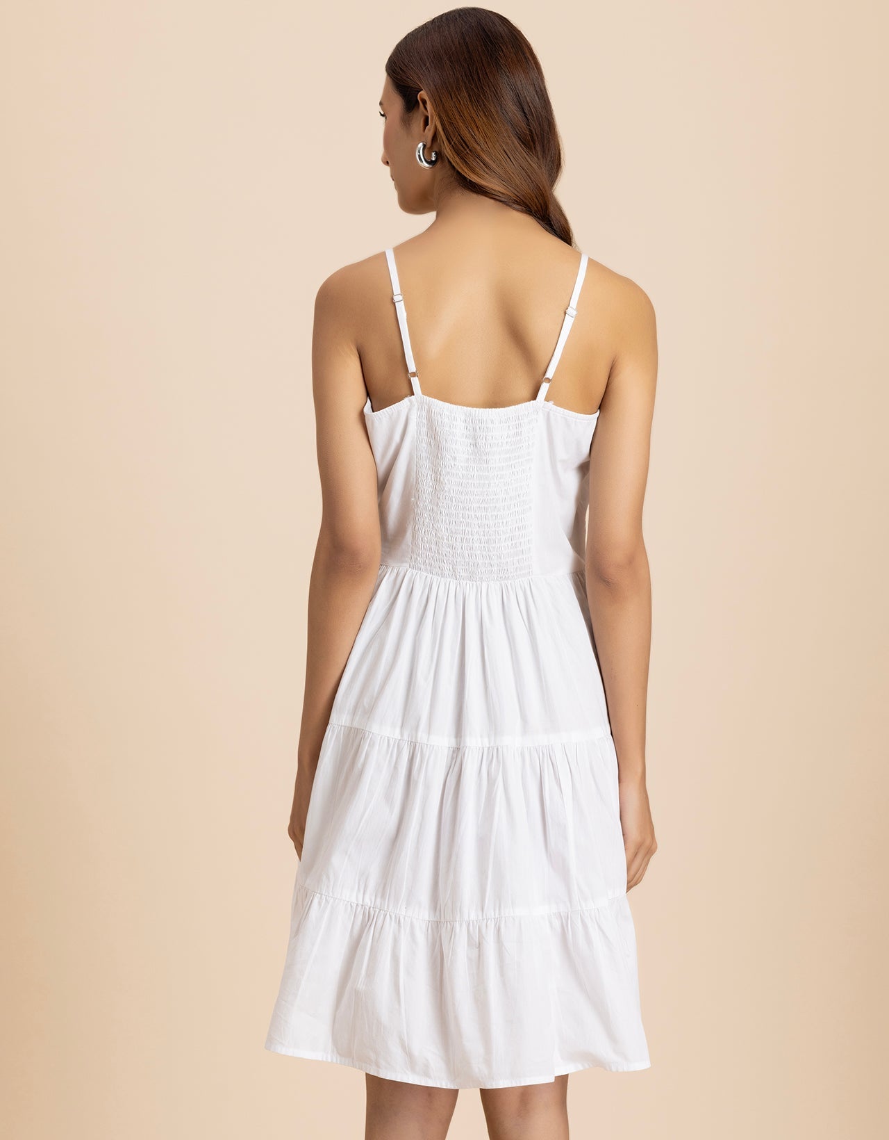 Knee Length Cotton Casual Cute Summer Dress For Women