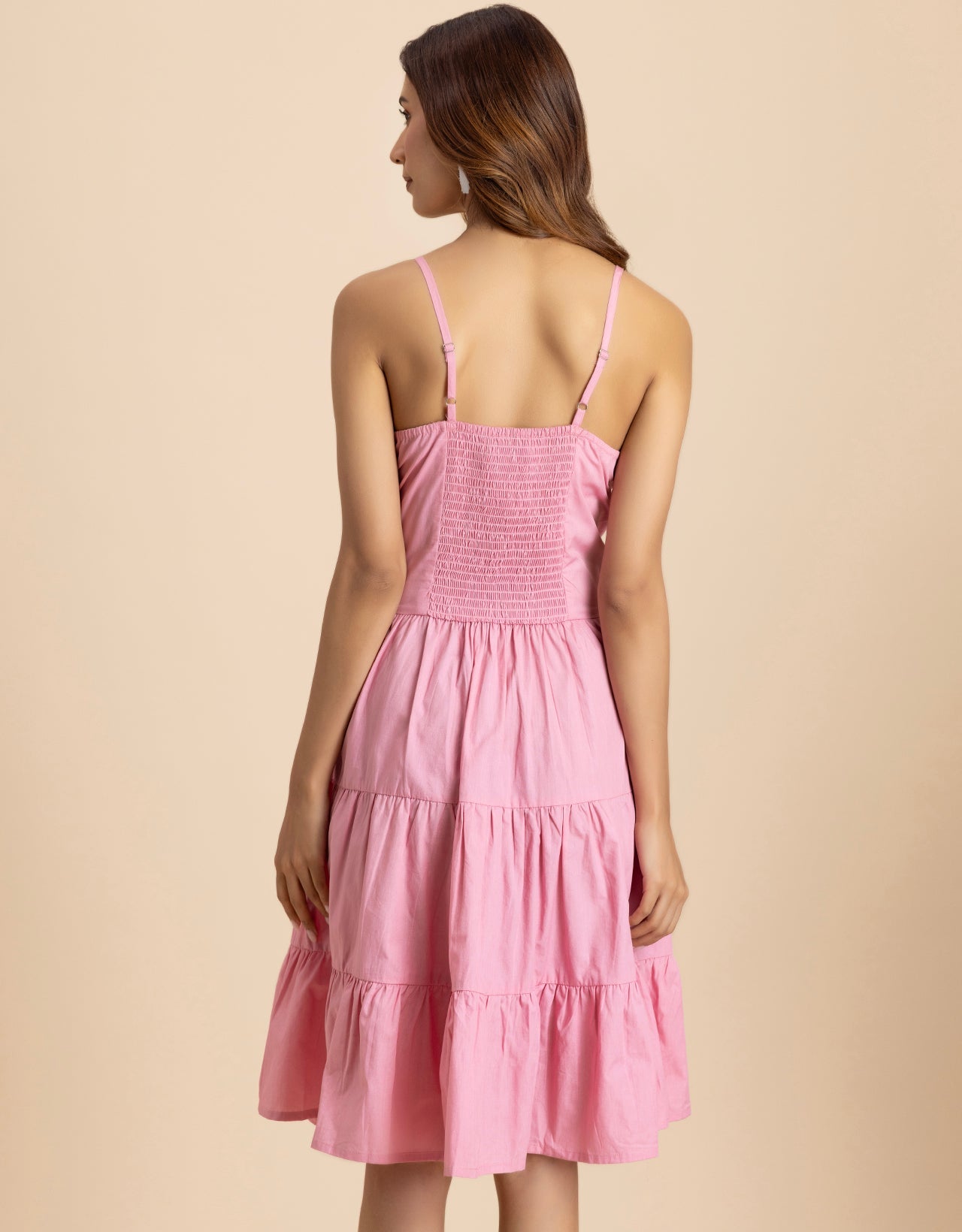 Knee Length Cotton Casual Cute Summer Dress For Women
