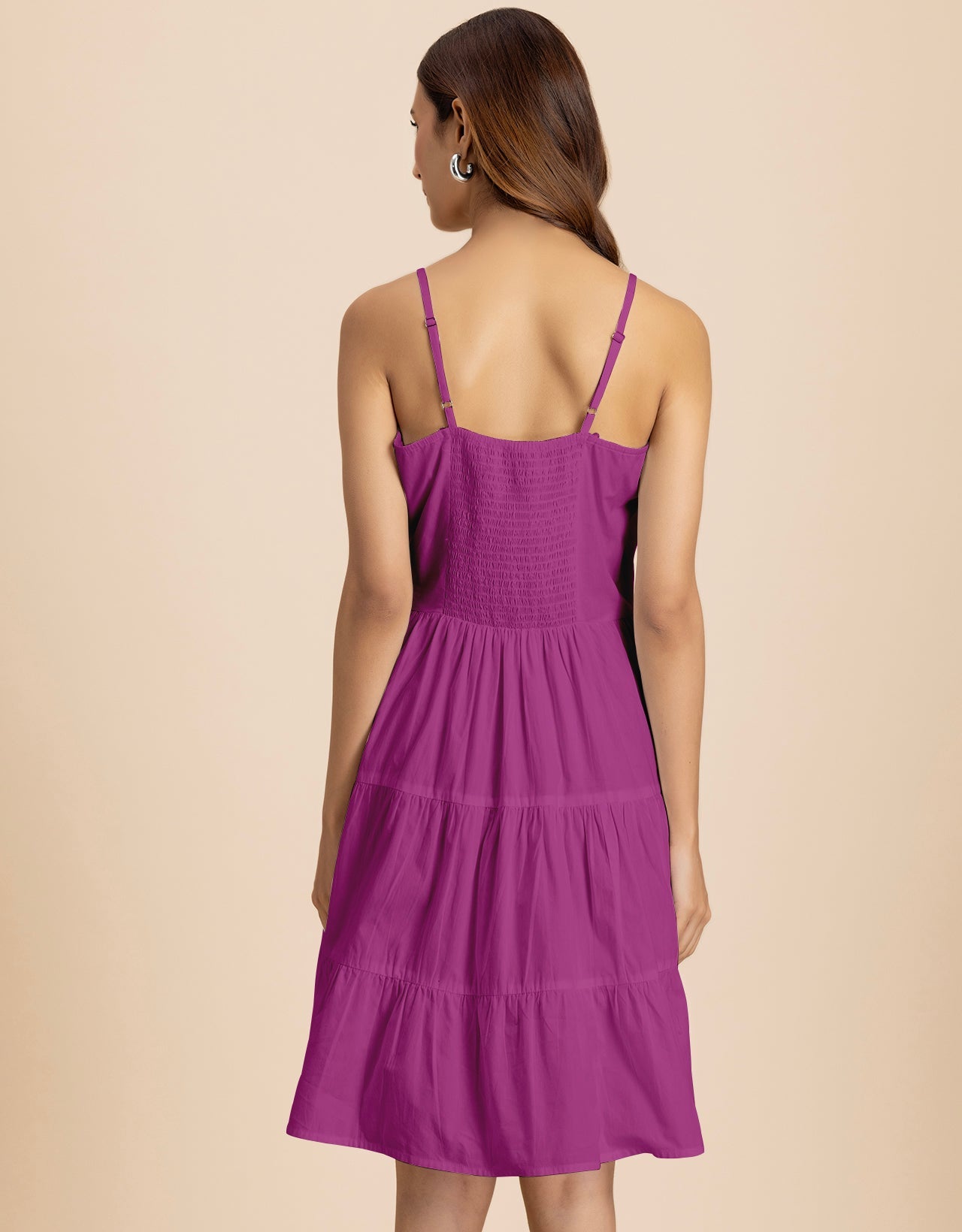 Knee Length Cotton Casual Cute Summer Dress For Women