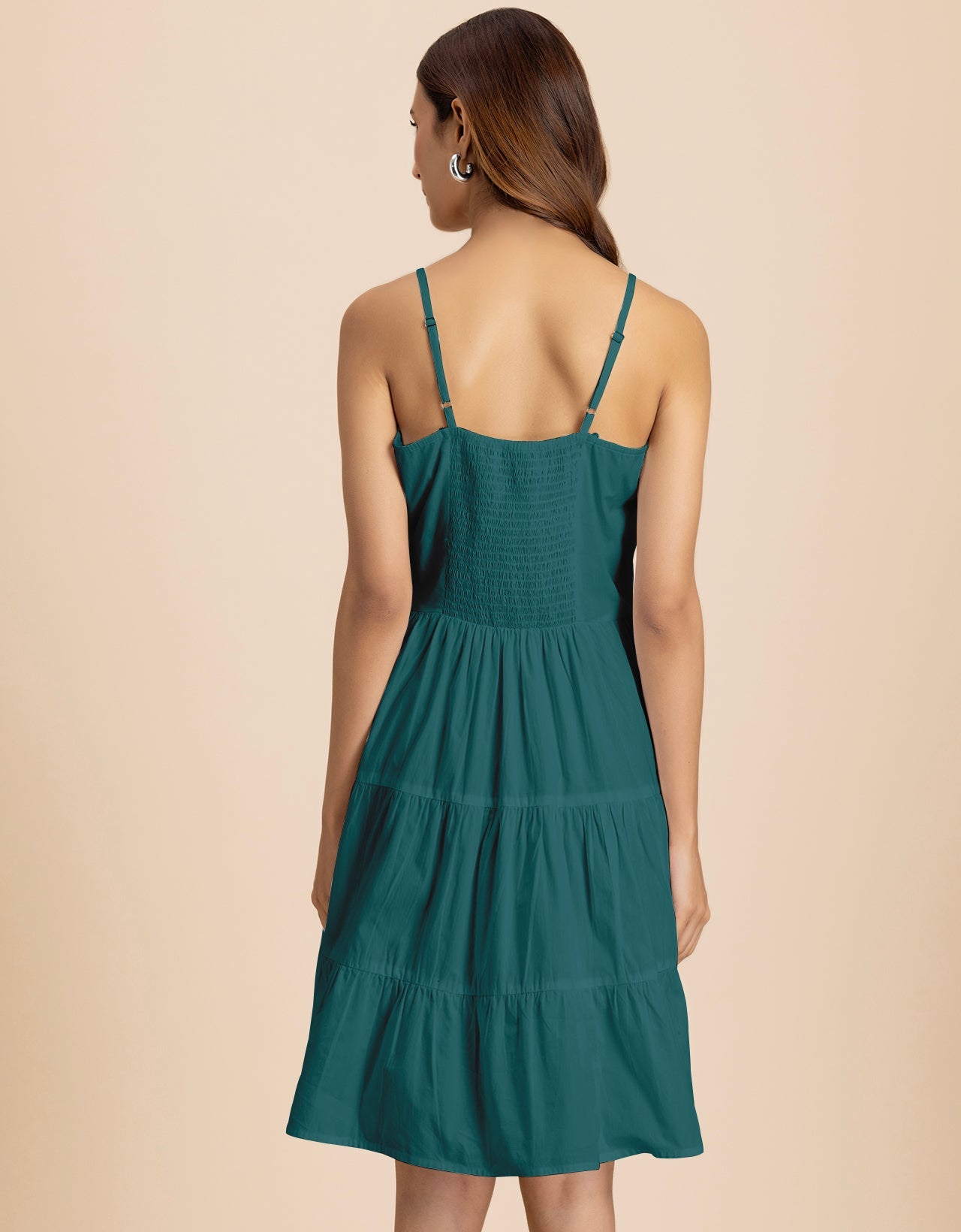 Knee Length Cotton Casual Cute Summer Dress For Women