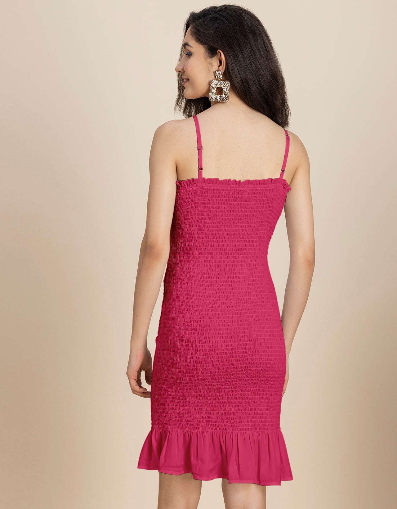 Party Wear Smocked Dress For Women
