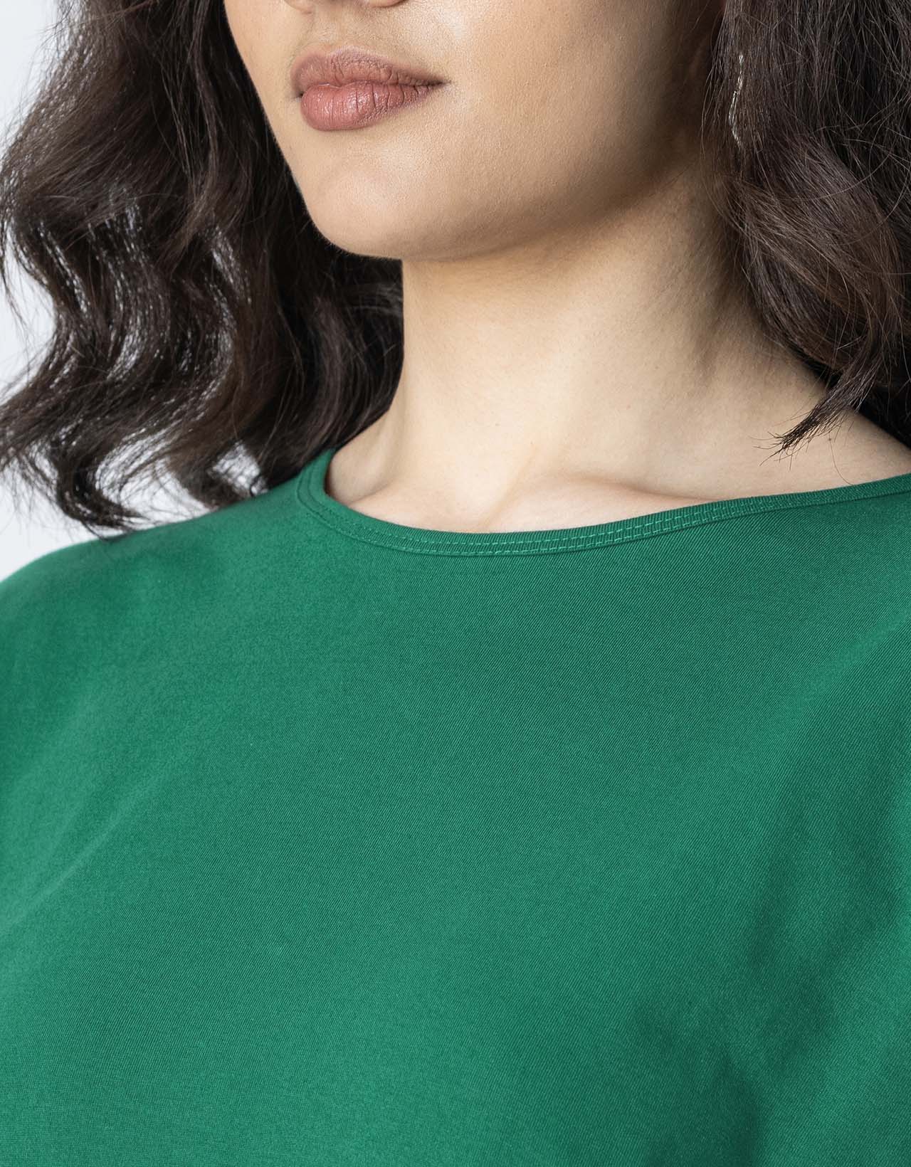 Solid Long Length Top Women Summer Tee