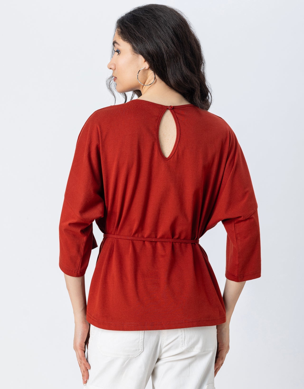 Solid Long Length Top Women Summer Tee