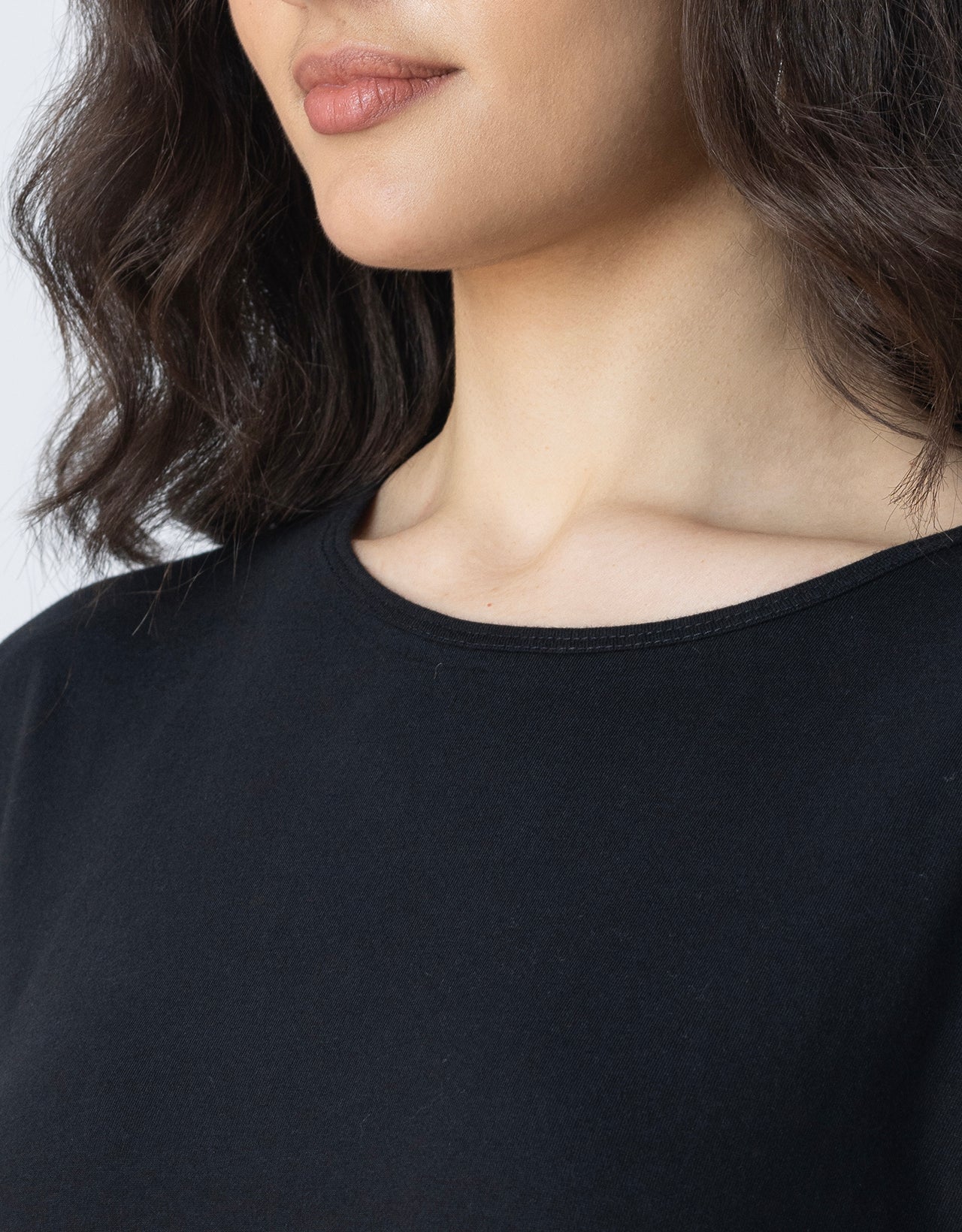 Solid Long Length Top Women Summer Tee