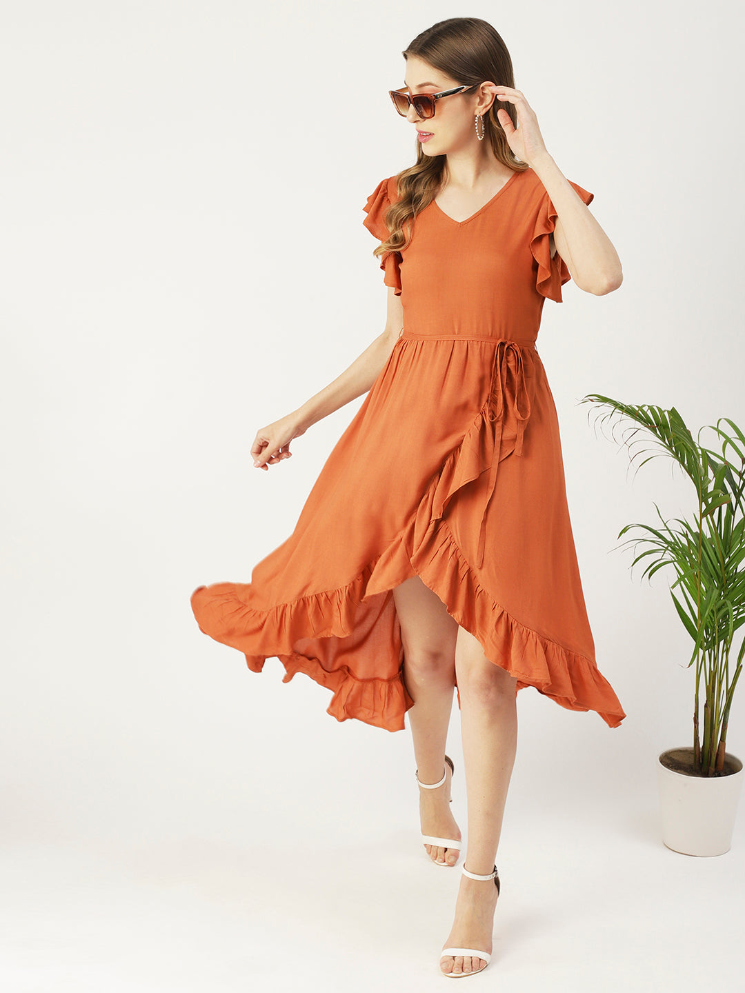 Viscose Short Sleeves Dress