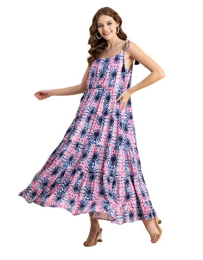 Tiered Tie Dye Dress