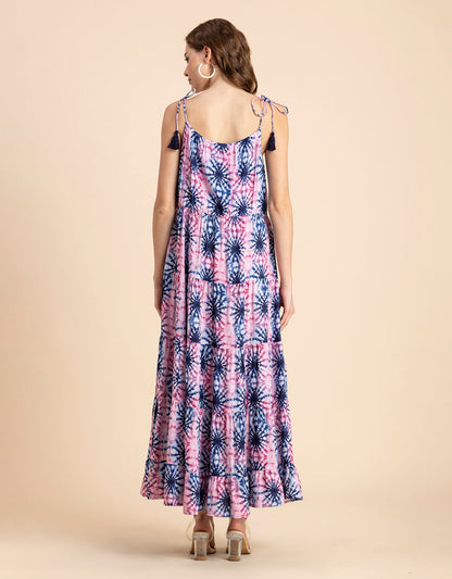 Tiered Tie Dye Dress