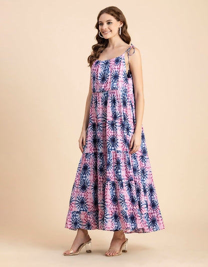 Tiered Tie Dye Dress