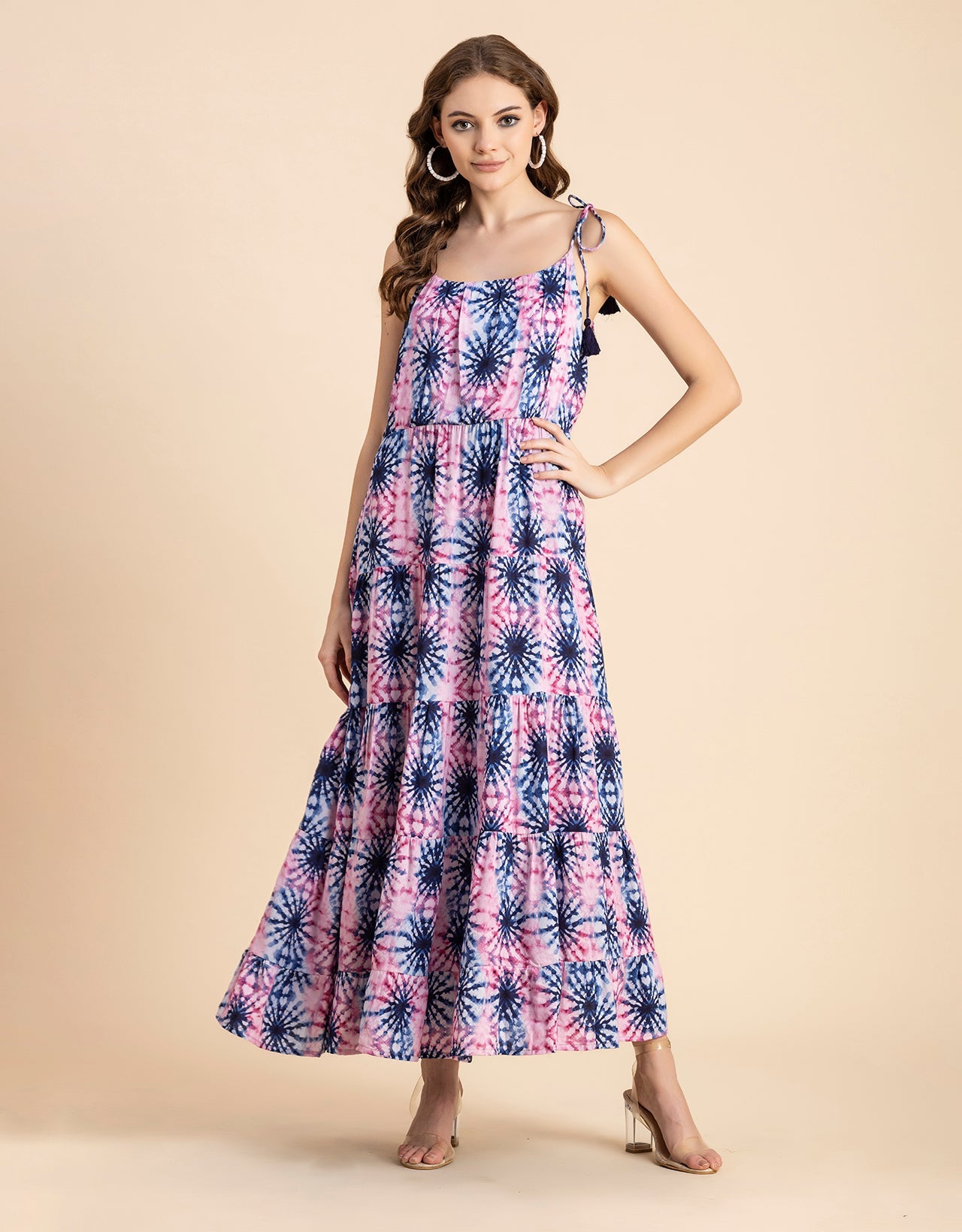 Tiered Tie Dye Dress