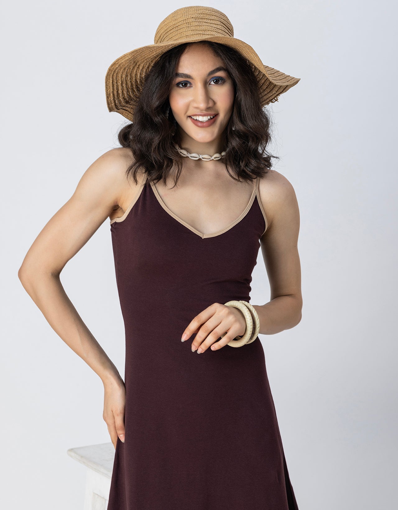 Women Sweetheart Neck Fit & Flare Dress