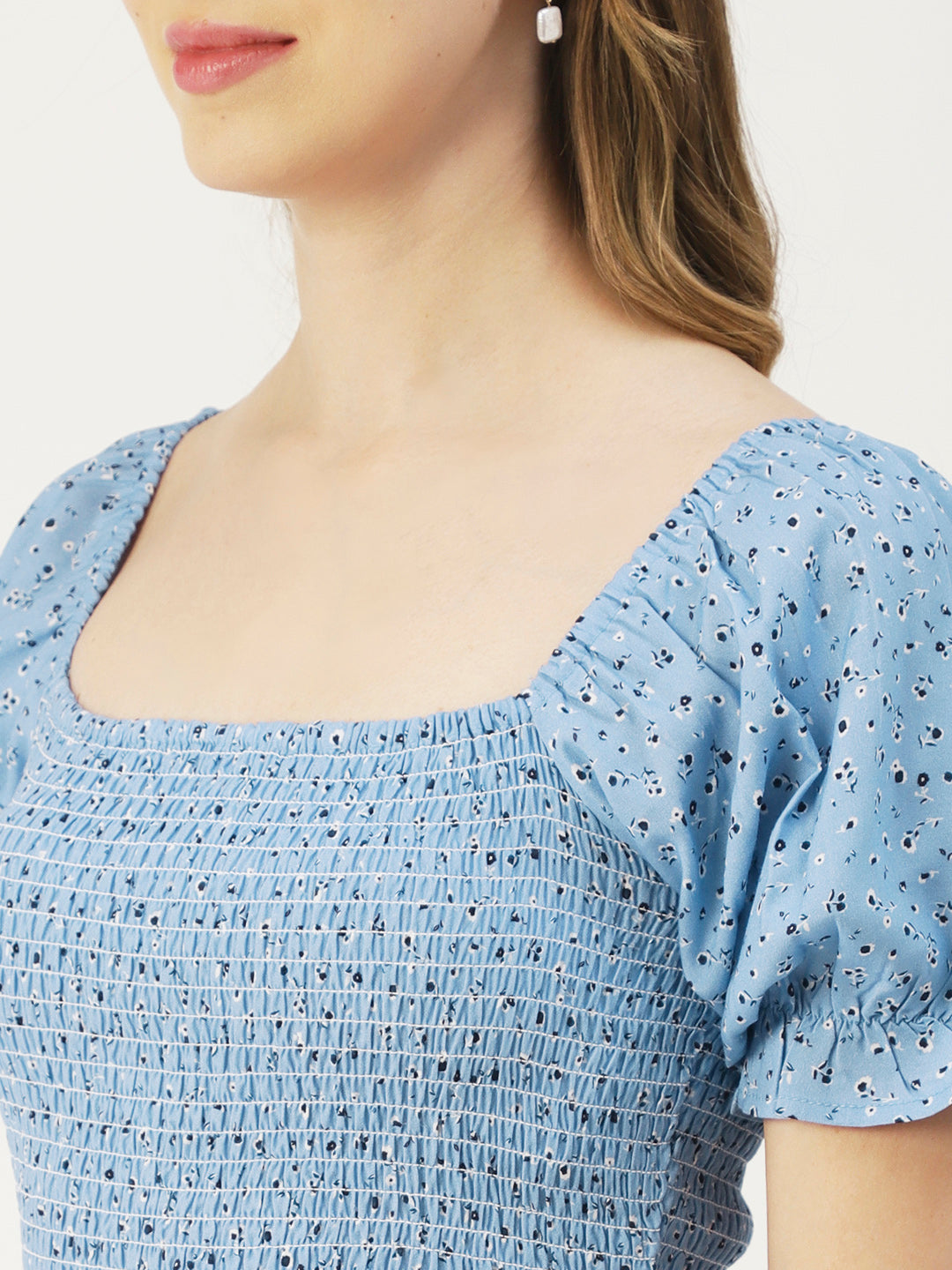 Viscose Rayon Square Neck Dress