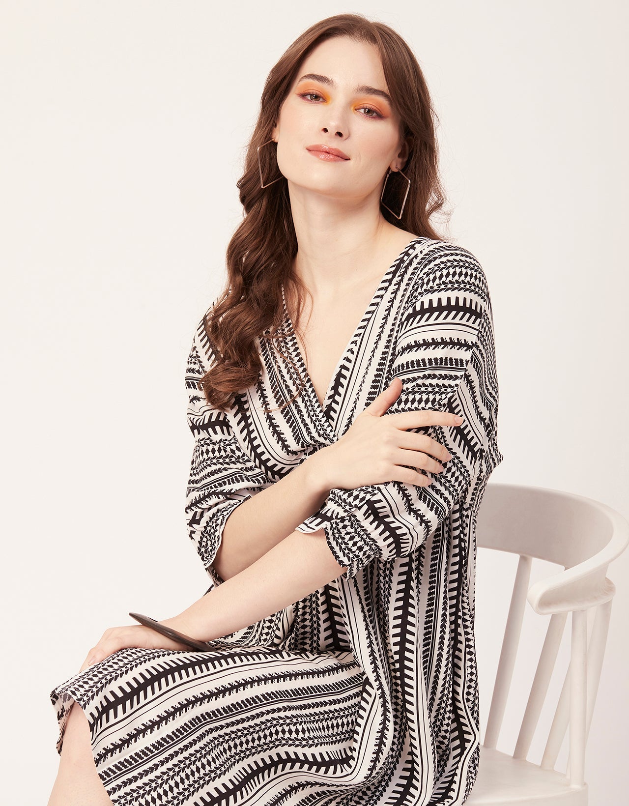 Quarter Sleeves Short Dress