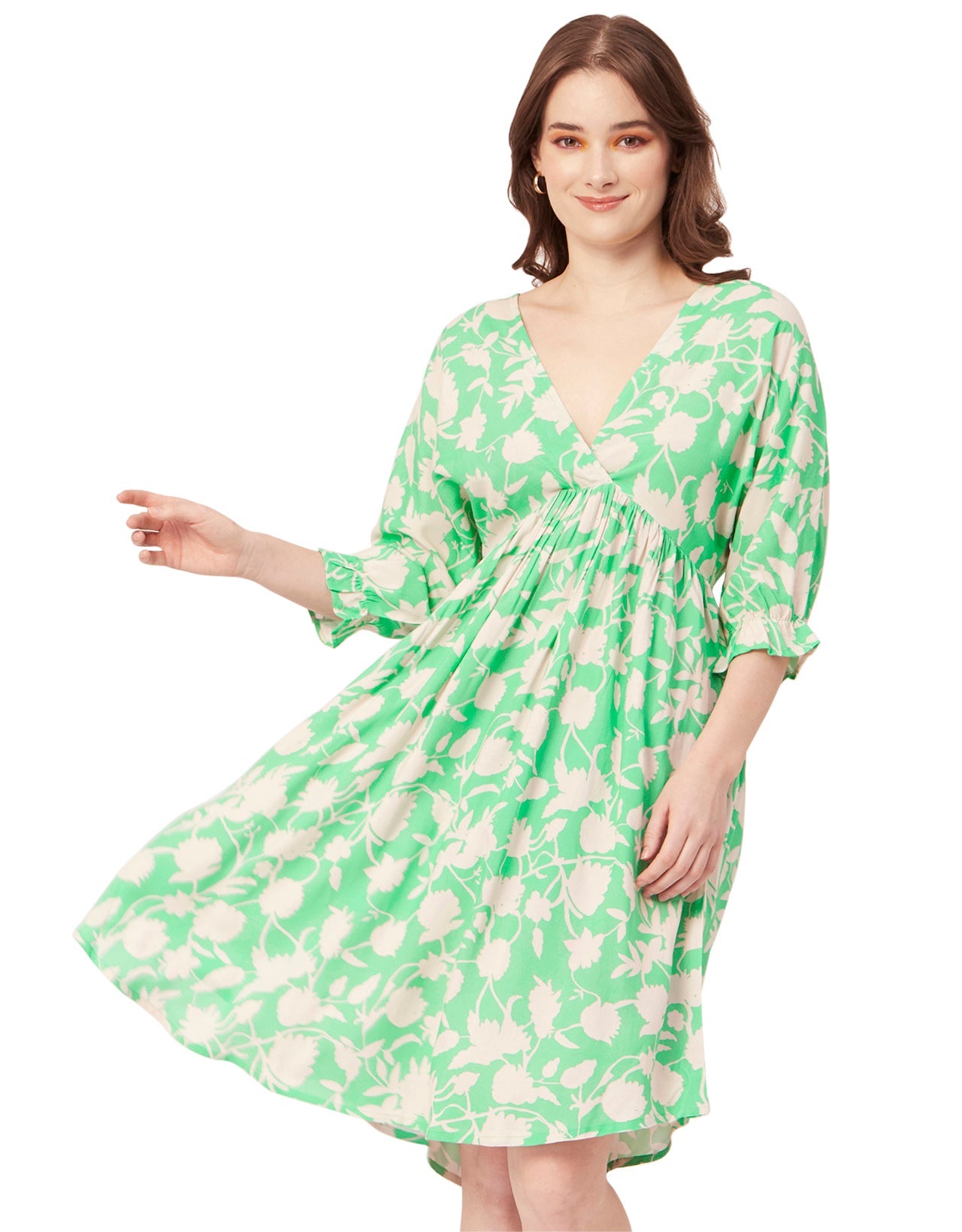 Quarter Sleeves Short Dress