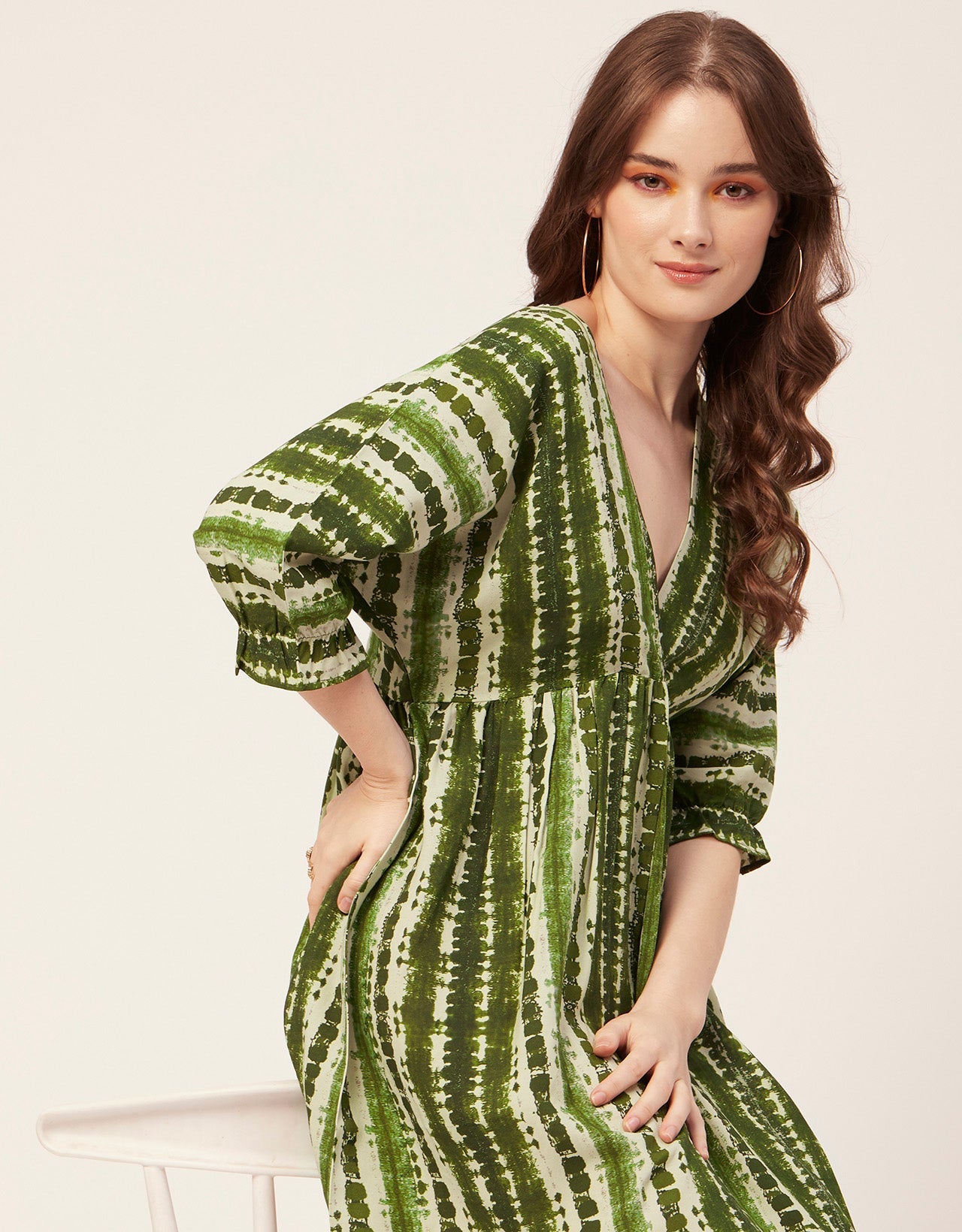 Quarter Sleeves Short Dress