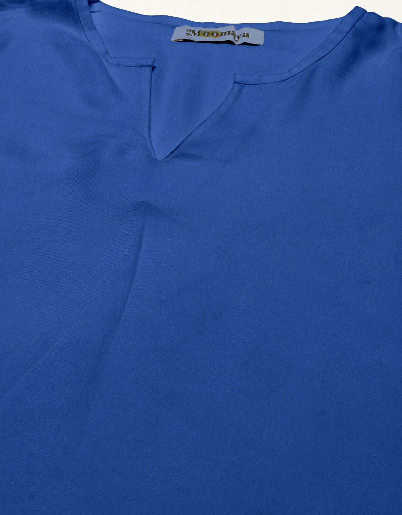 Solid Flared V Neck Dress