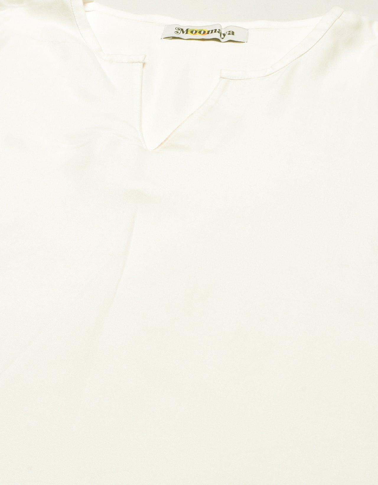 Solid Flared V Neck Dress