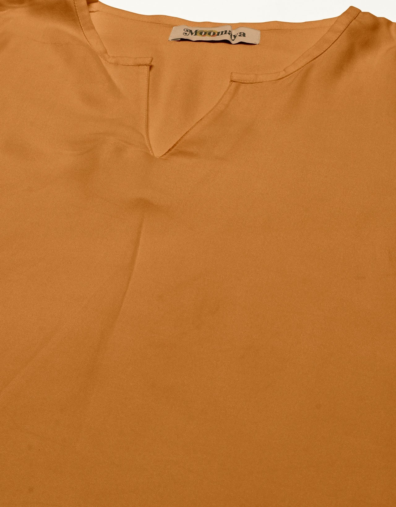 Solid Flared V Neck Dress
