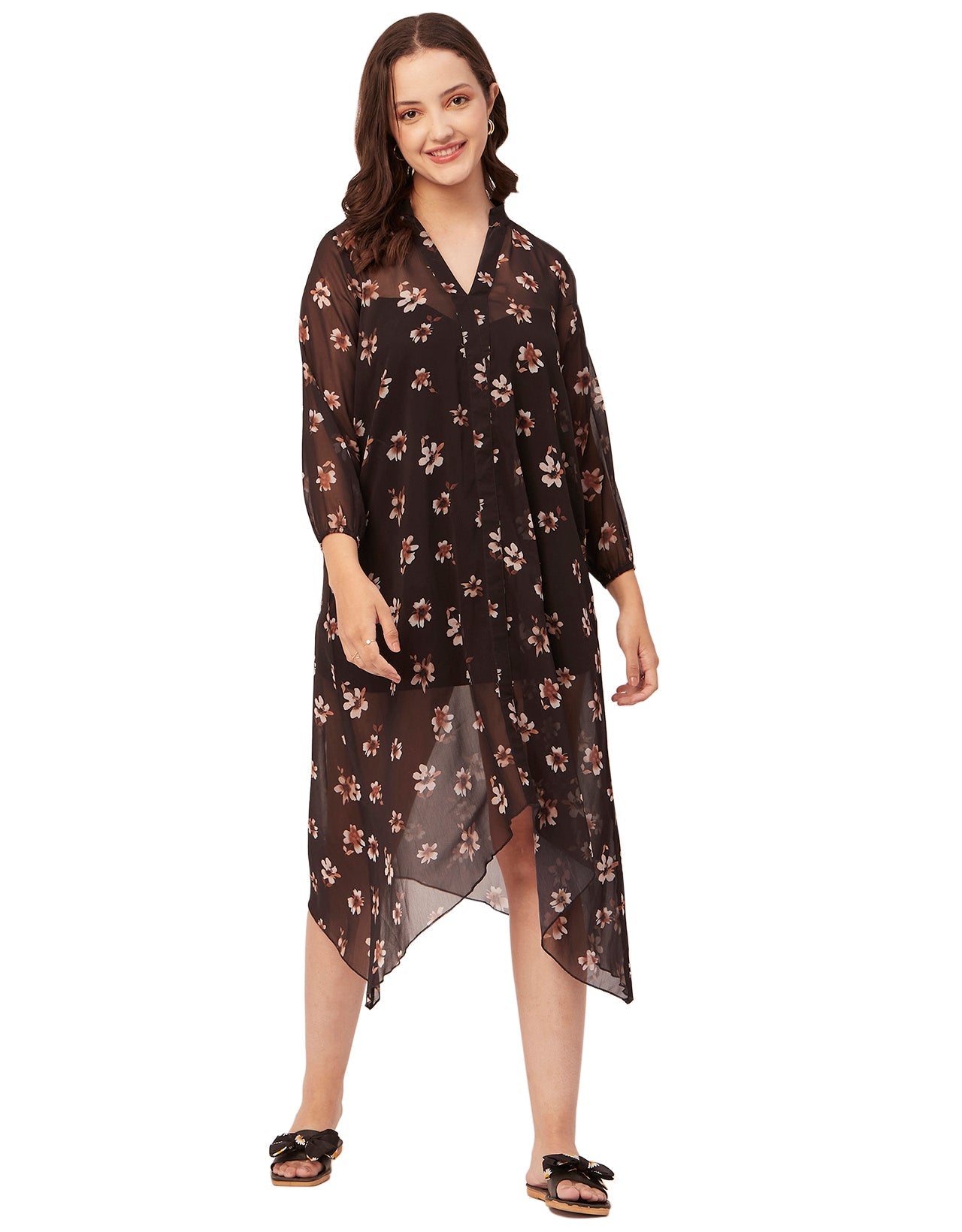 Long Sheer Vacation Dress