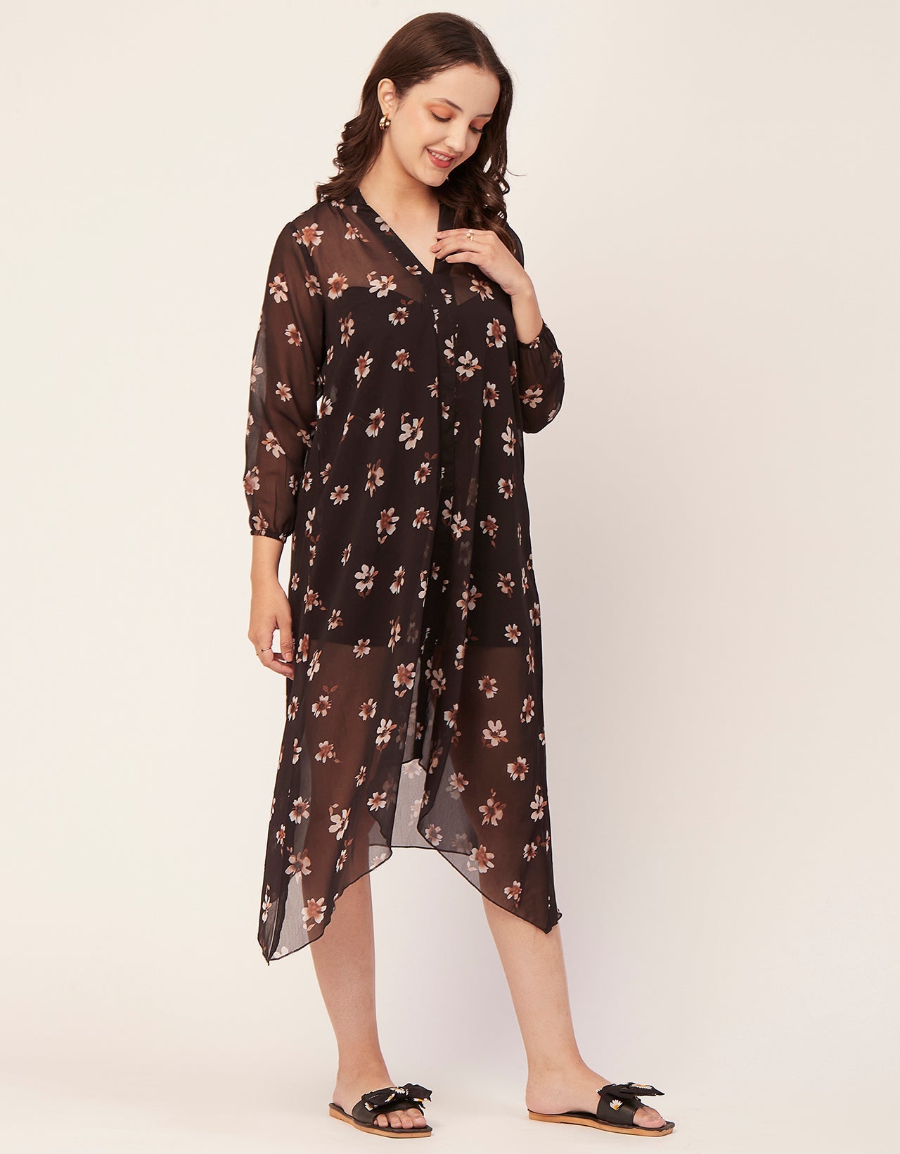 Long Sheer Vacation Dress