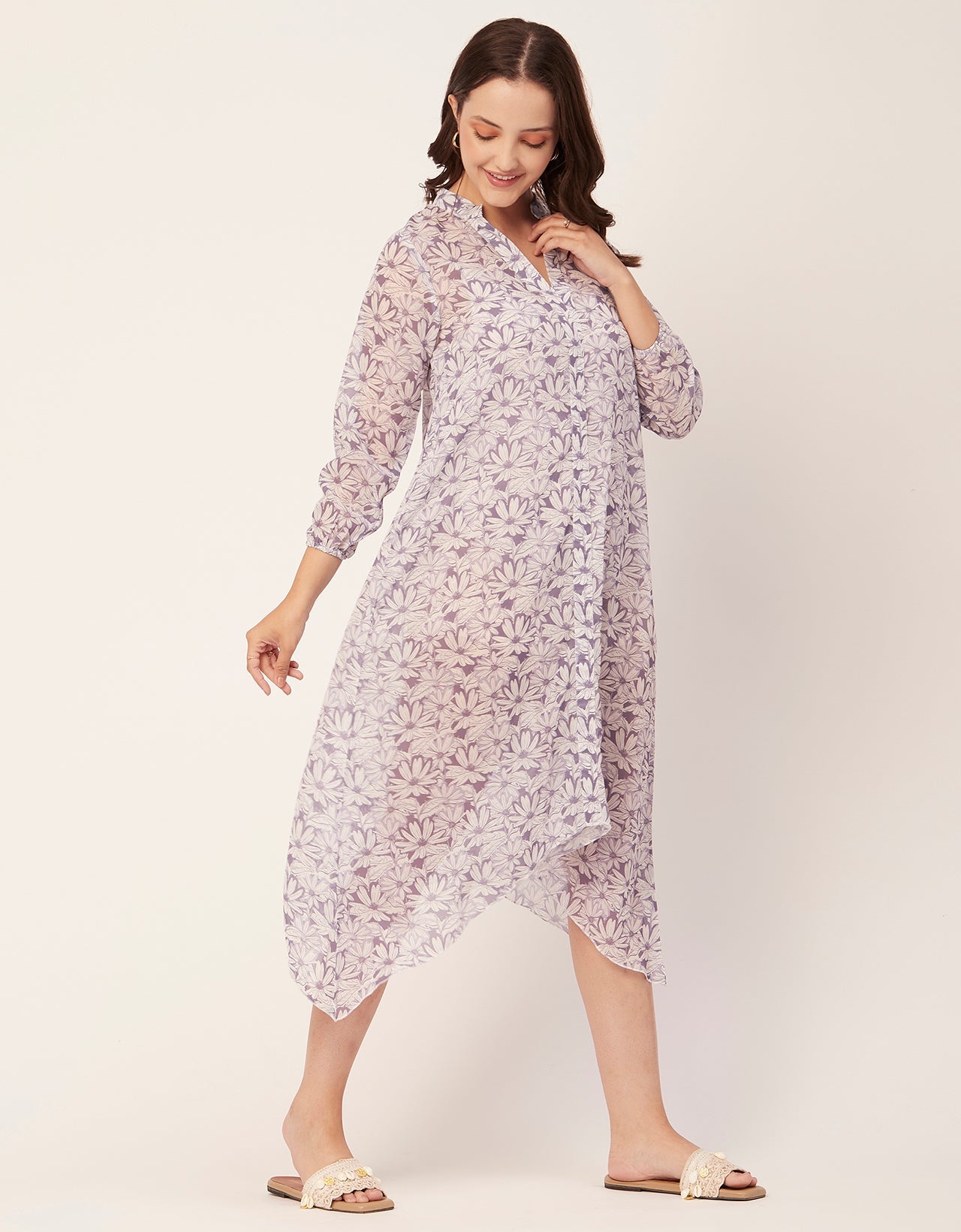 Long Sheer Vacation Dress