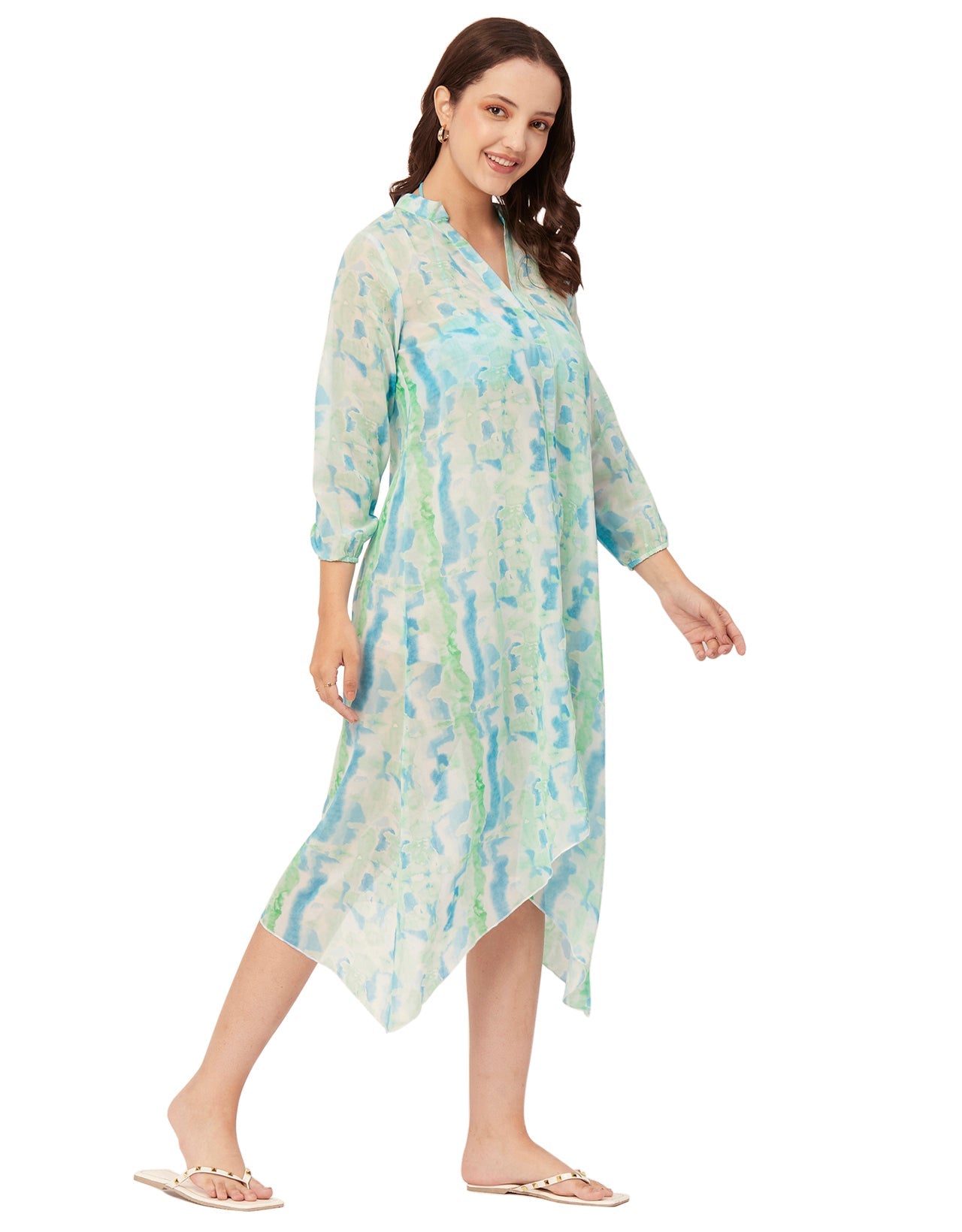 Long Sheer Vacation Dress