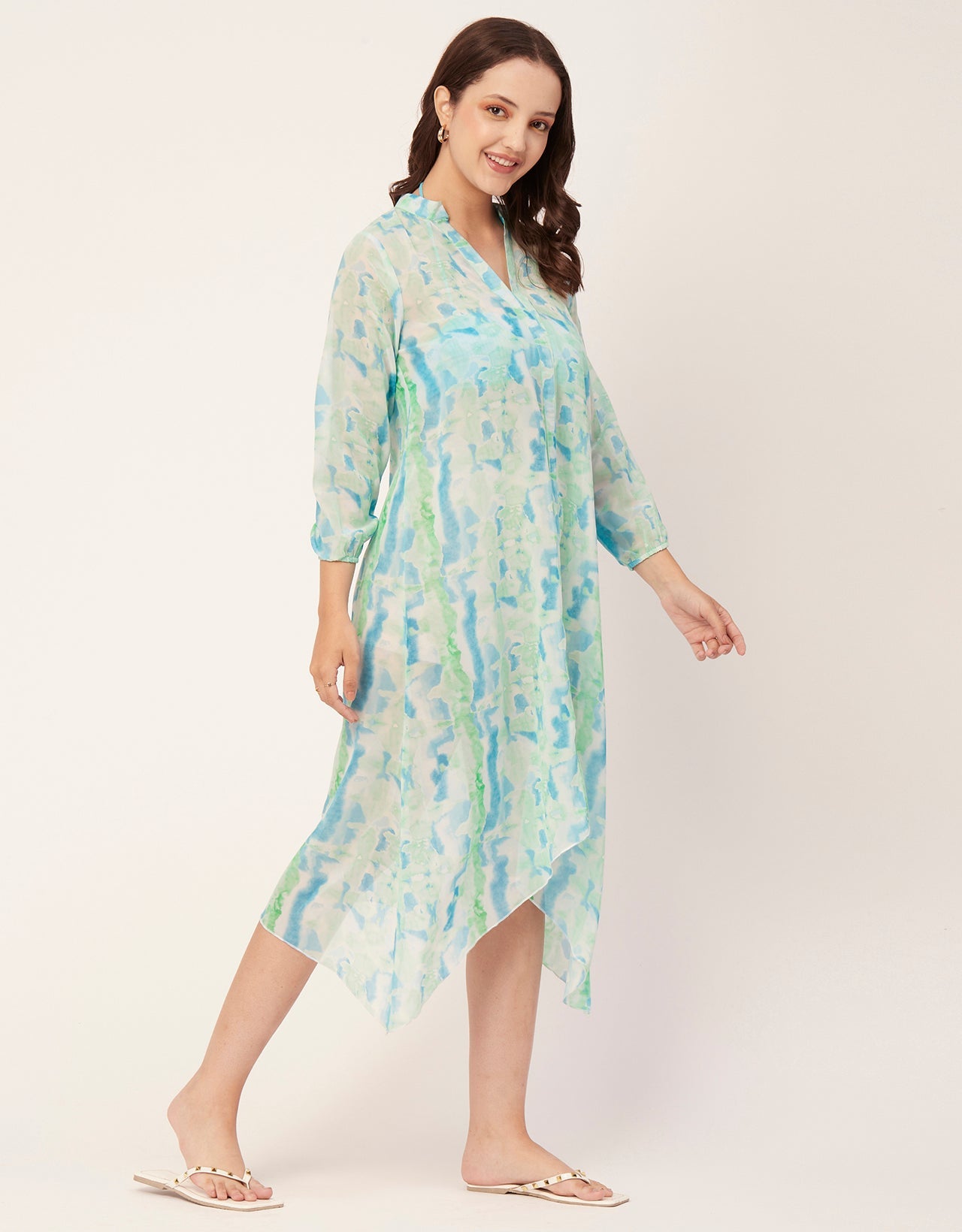 Long Sheer Vacation Dress