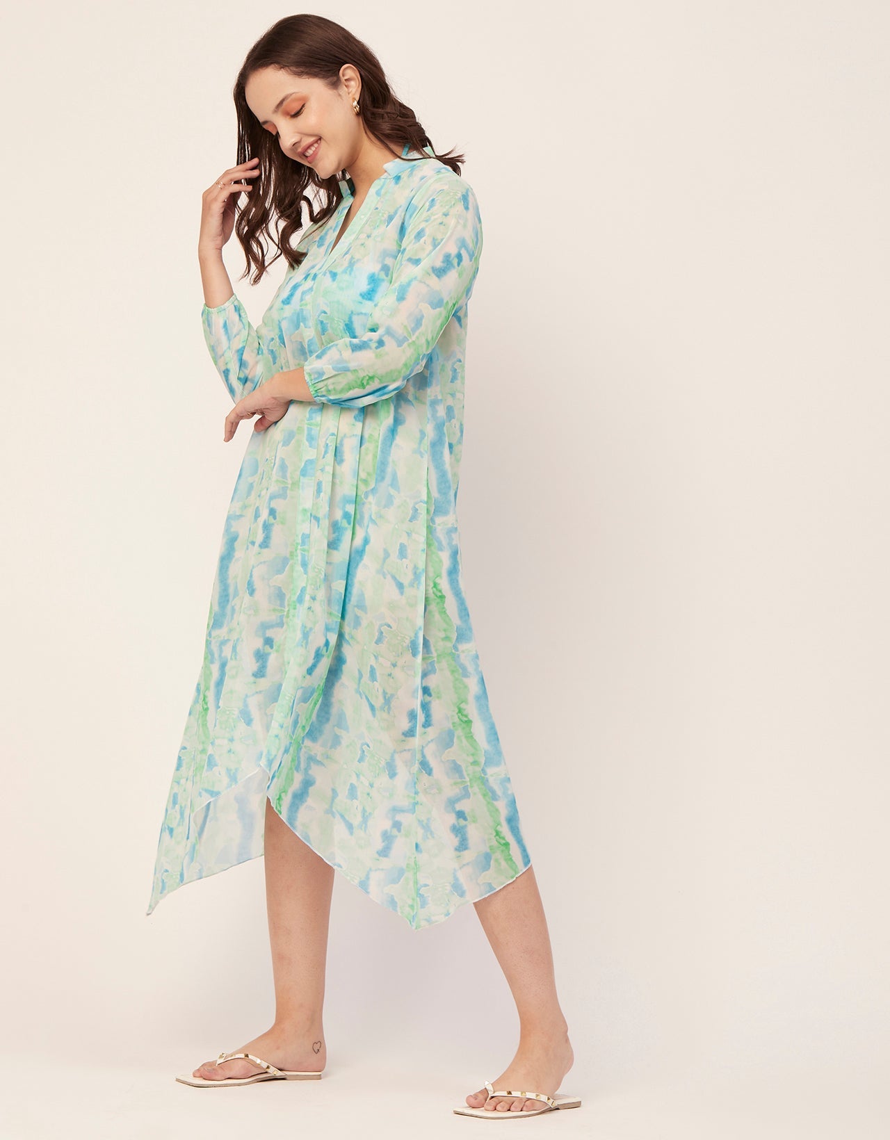 Long Sheer Vacation Dress