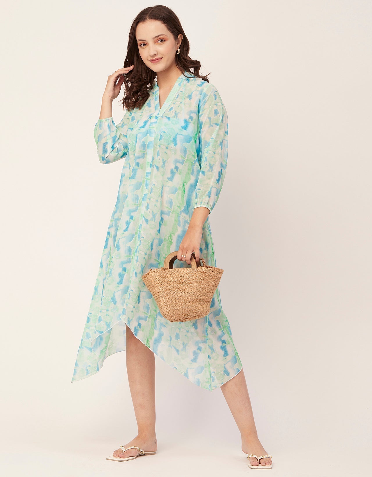 Long Sheer Vacation Dress